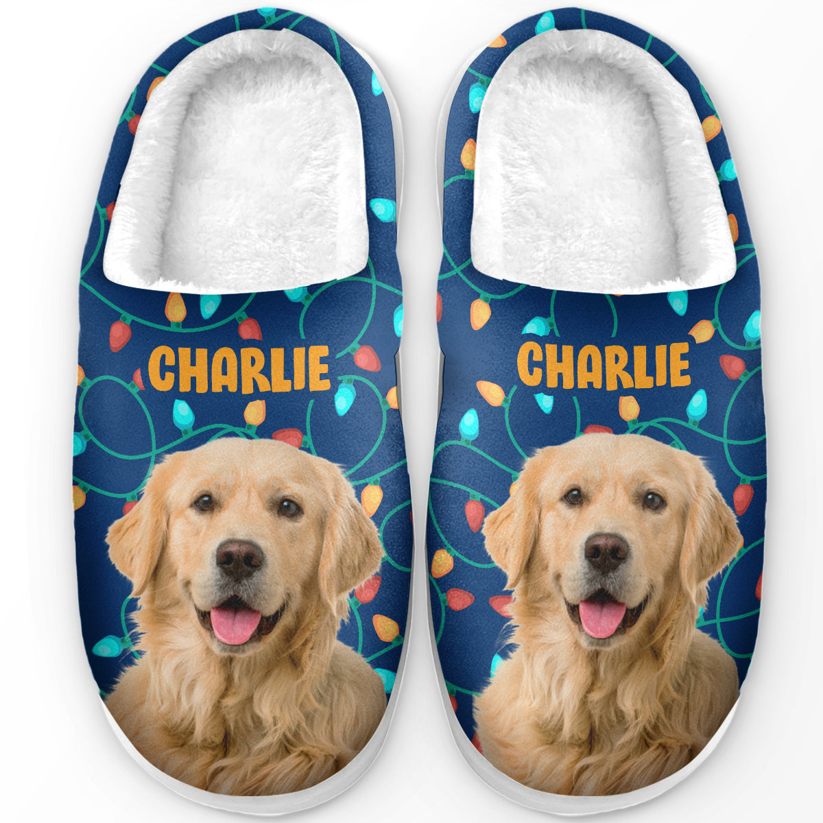 Custom Photo The Coolest Pet Ever - Dog & Cat Personalized Custom Fluffy Slippers