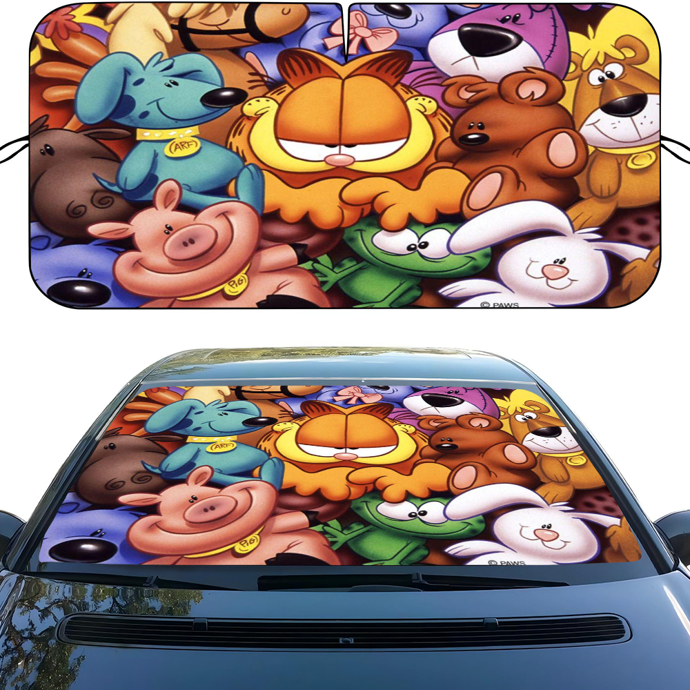 Garfields Cat Windshield Sun Shade UV Ray Protector
