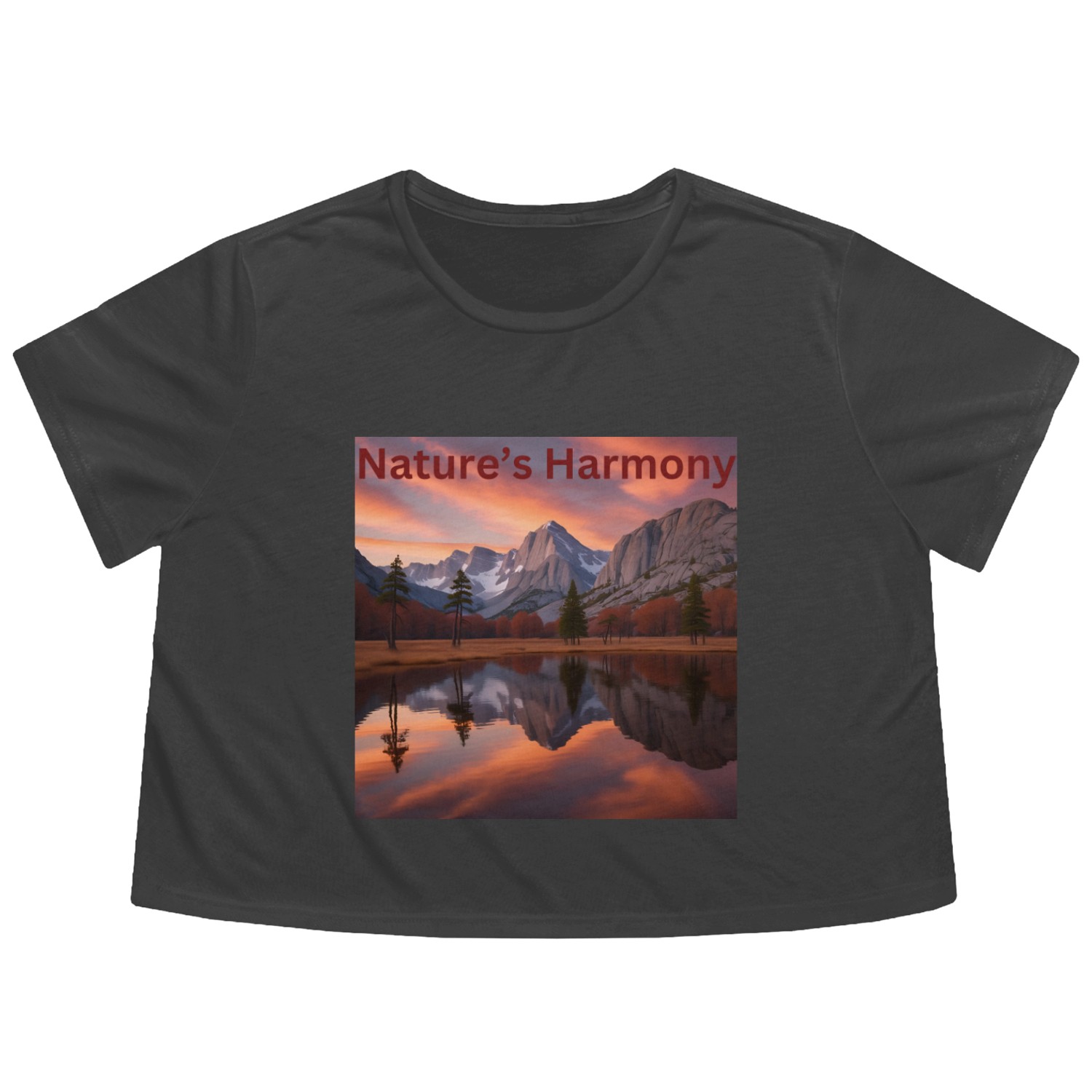Nature's Harmony Flowy Cropped Tees
