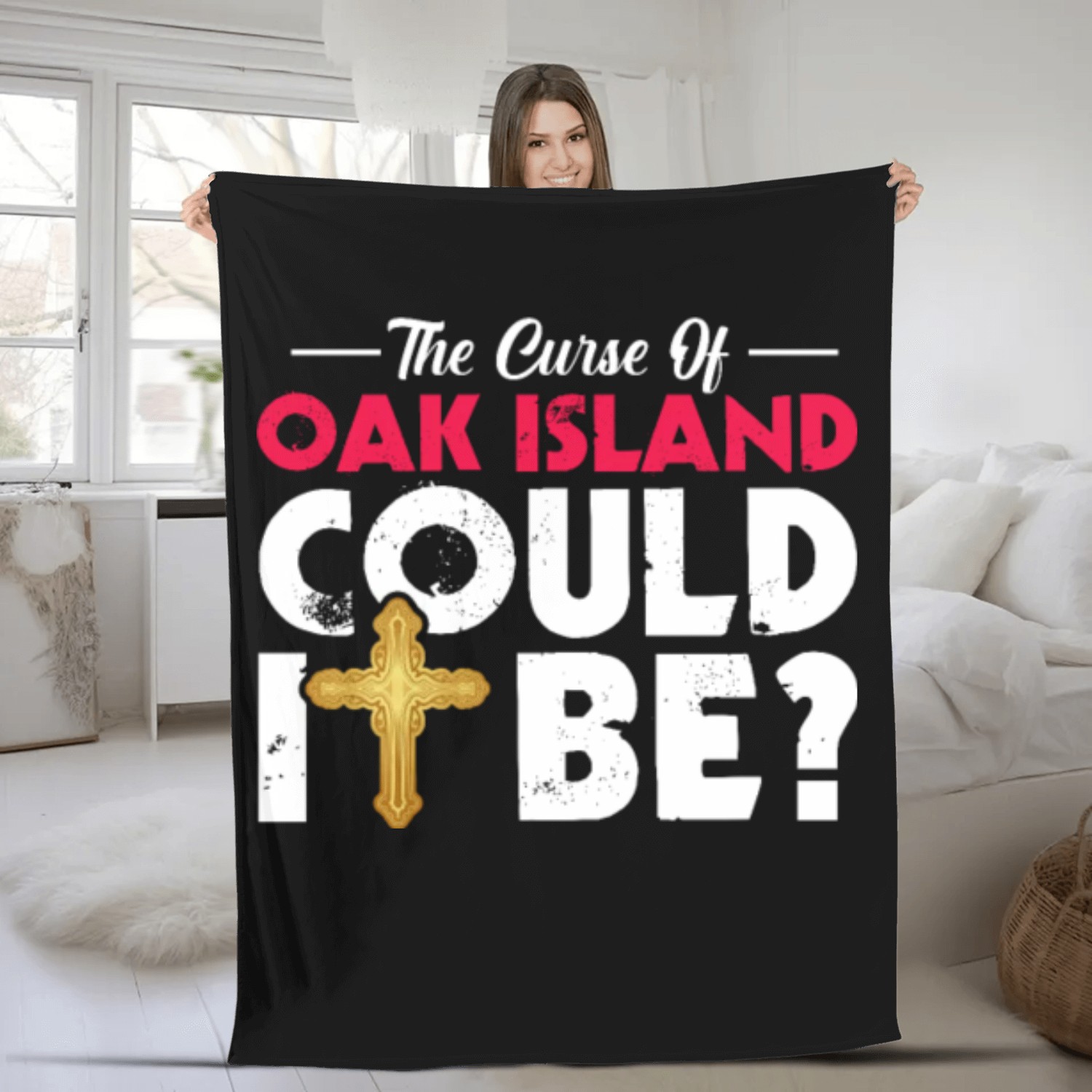 The Curse of Oak Island Could It Be? Fleece Blankets