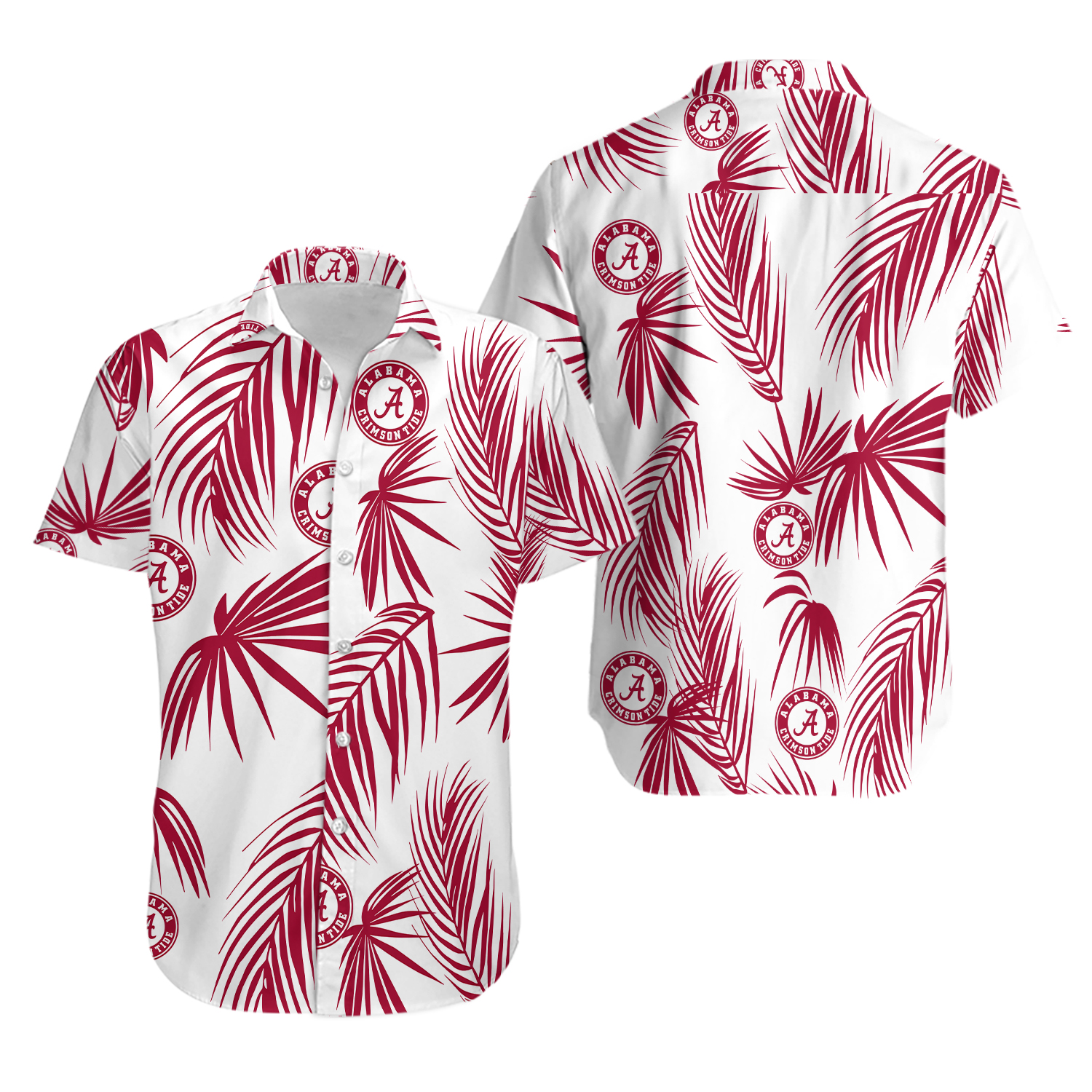 Albm Crimson Tide Football Short Sleeve Hawaiian Shirt