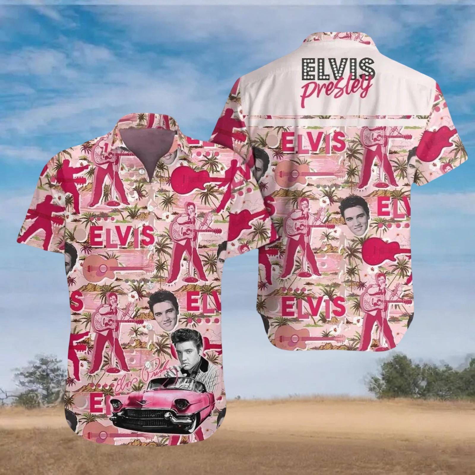 Elvis Presley Button Shirt, Epic Elvis 2026 Hawaiian Shirt, Button Up Shirt, Rock N Roll Merch, Elvis Lover Gift