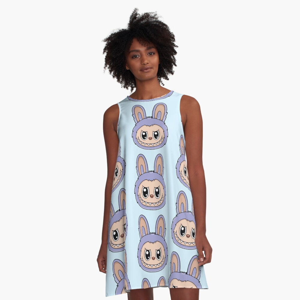 Cute Labubu A-Line Dress, Gift for Her