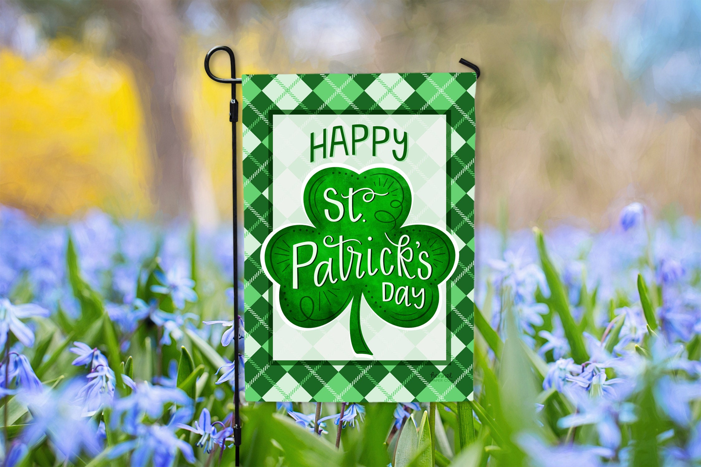 St Patricks Day Shamrock Flag - Happy Saint Patricks Day - St Patty's Day