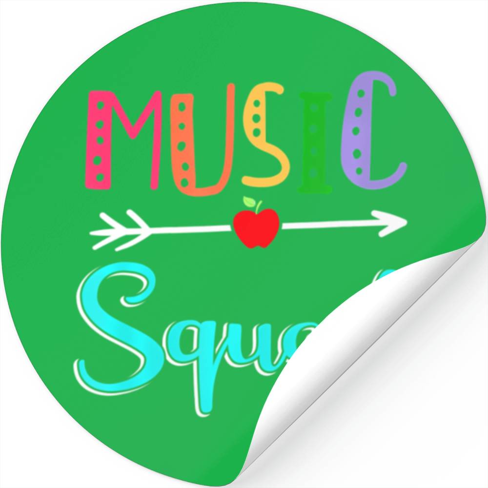 Musicquad Teacher Back Tochool Stickers