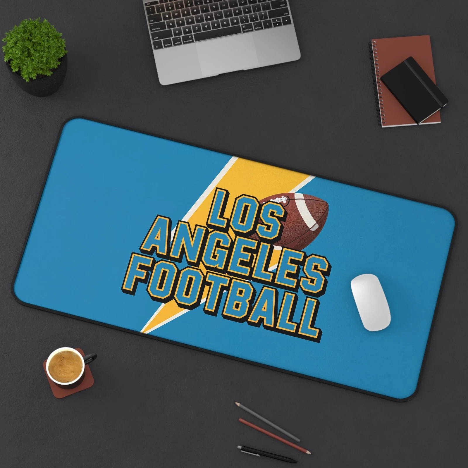 Los Angeles Football High Def Print Non Slip Desk Mat Office Home football