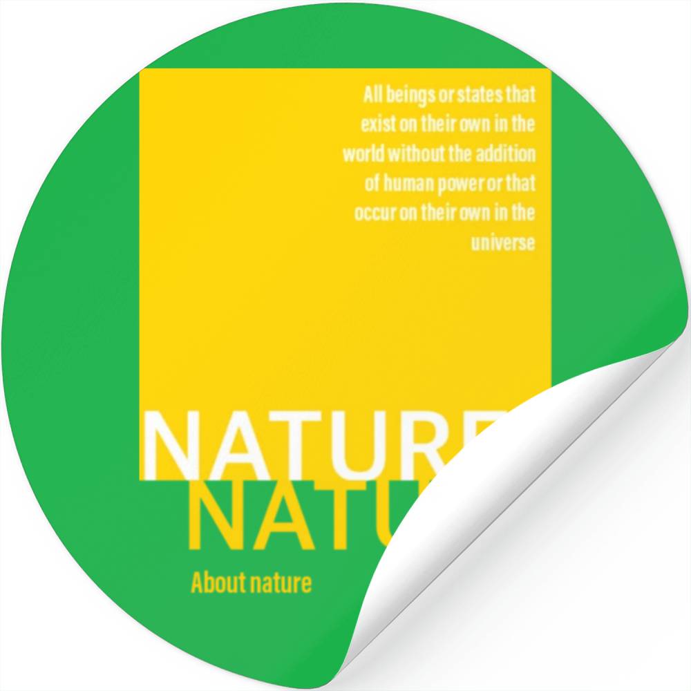 About nature-yellow Stickers