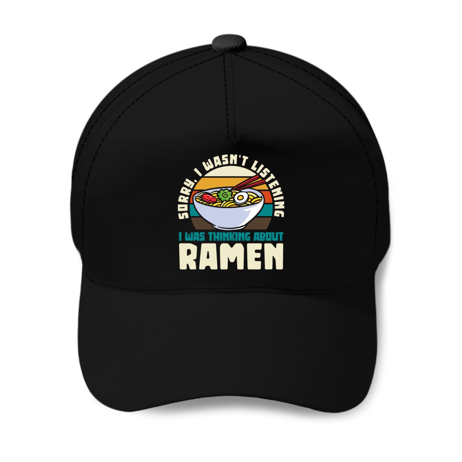 Funny Ramen Food Noodles Japanese Anime Fun Lovers Baseball Caps