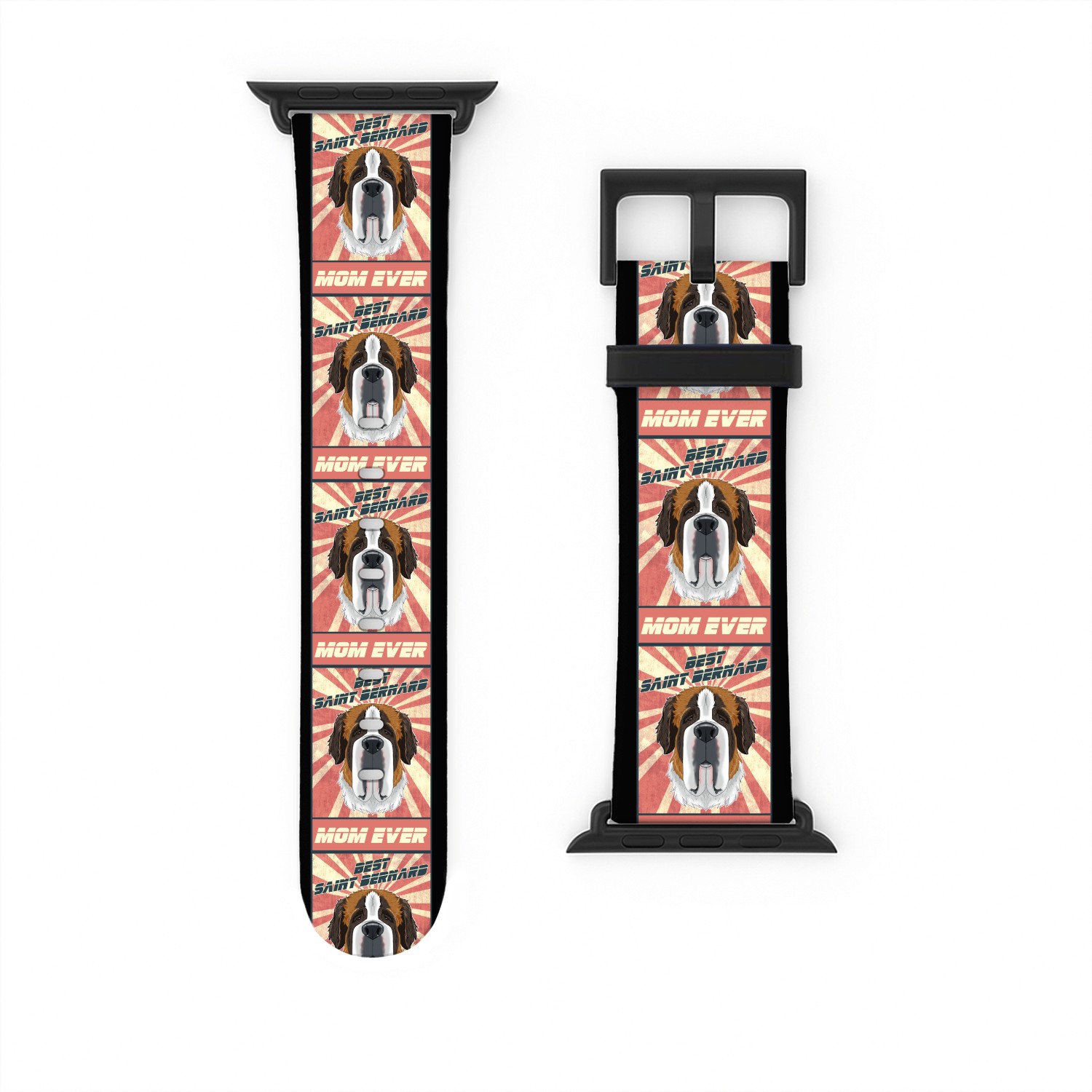 Best Saint Bernard Mom Ever I Saint Bernard Lover Watch Bands For Apple Watch