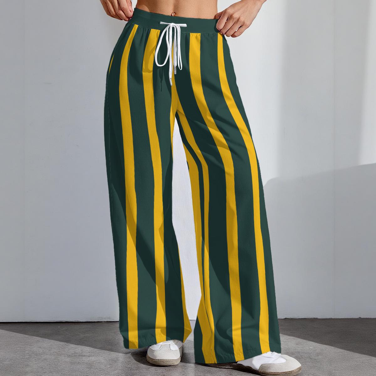 Packers Football Women's Pajama Pants, Womens Athletic Sportswear