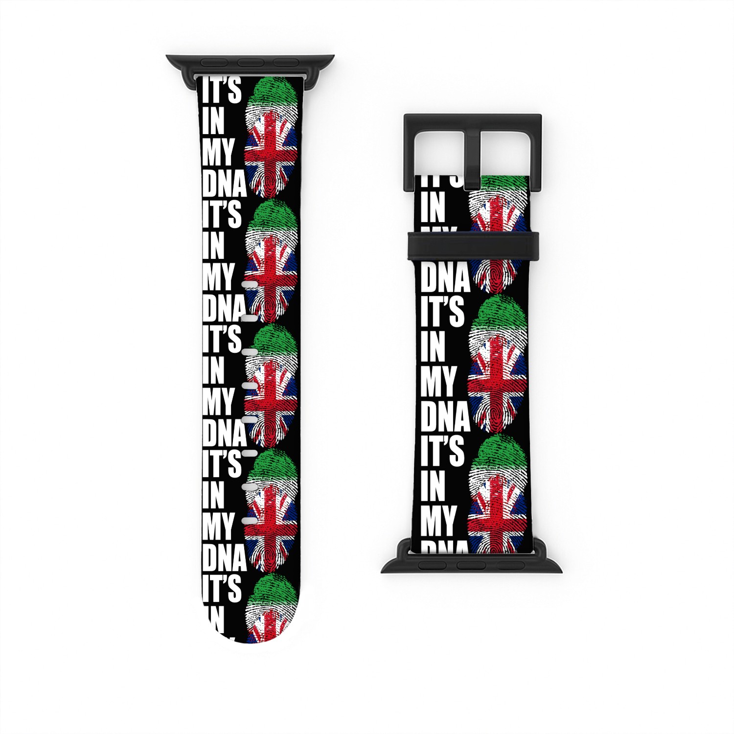Iranian And British Mix Heritage DNA Flag Watch Bands For Apple Watch