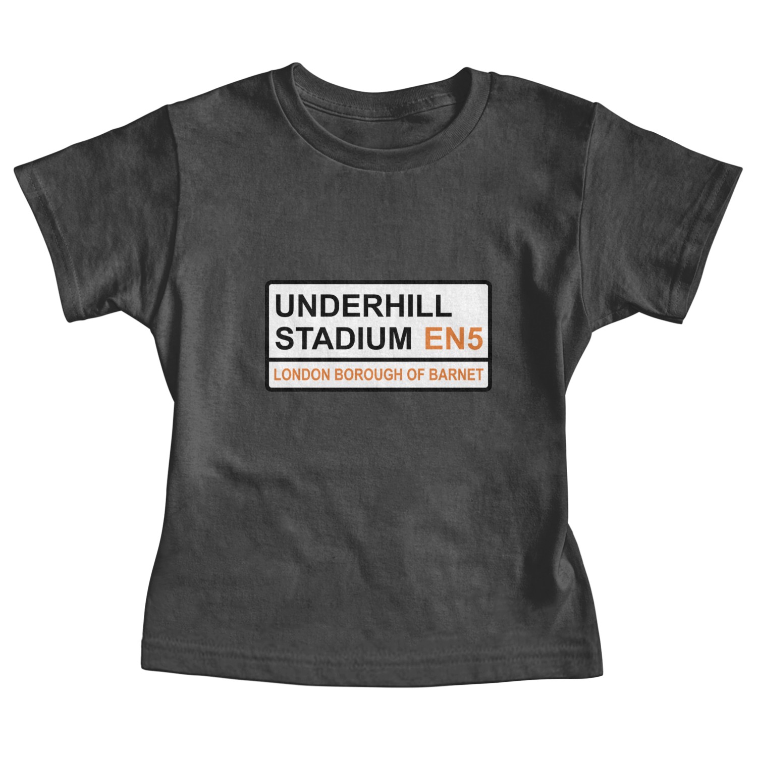 Barnet Underhill Stadium Iconic Street Sign Baby Tees