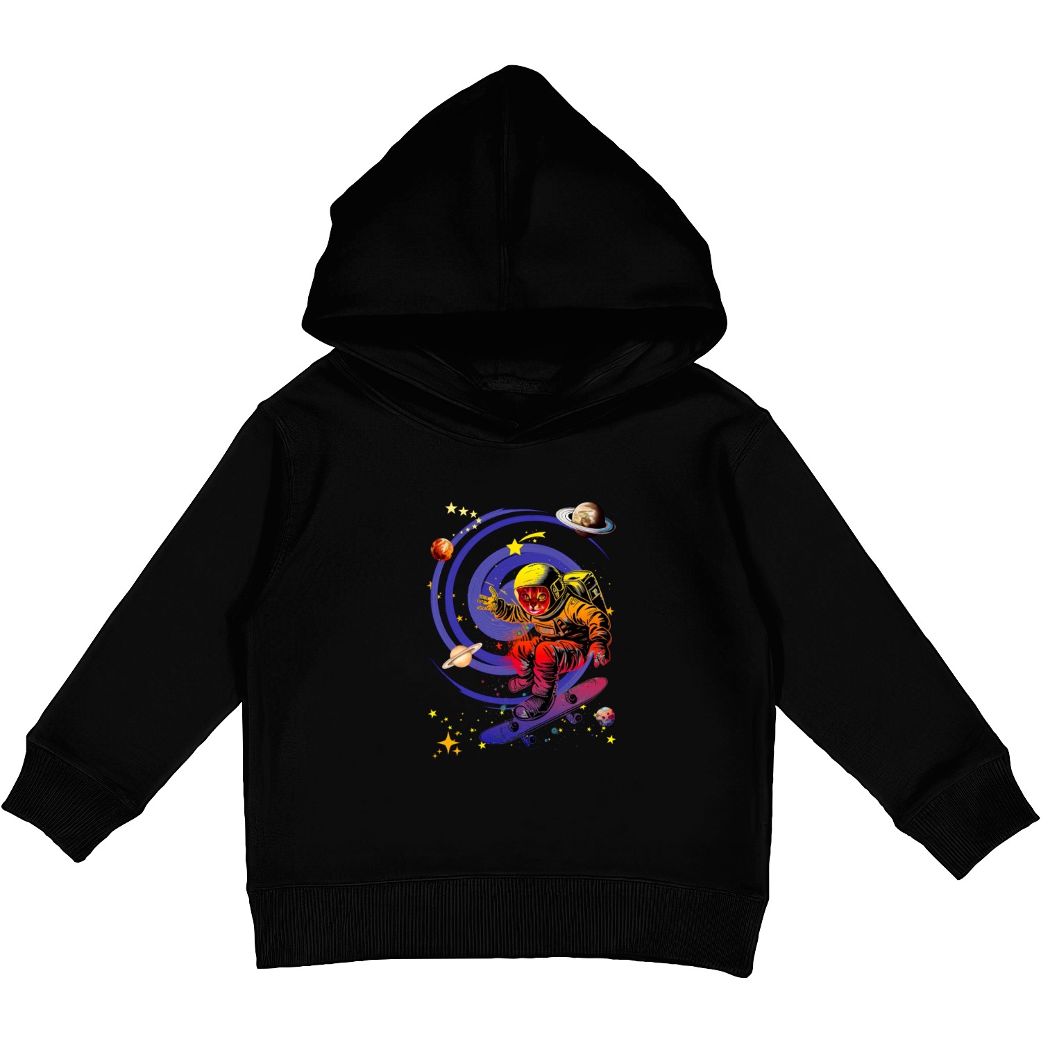 Surfing the vortex Kids Pullover Hoodies