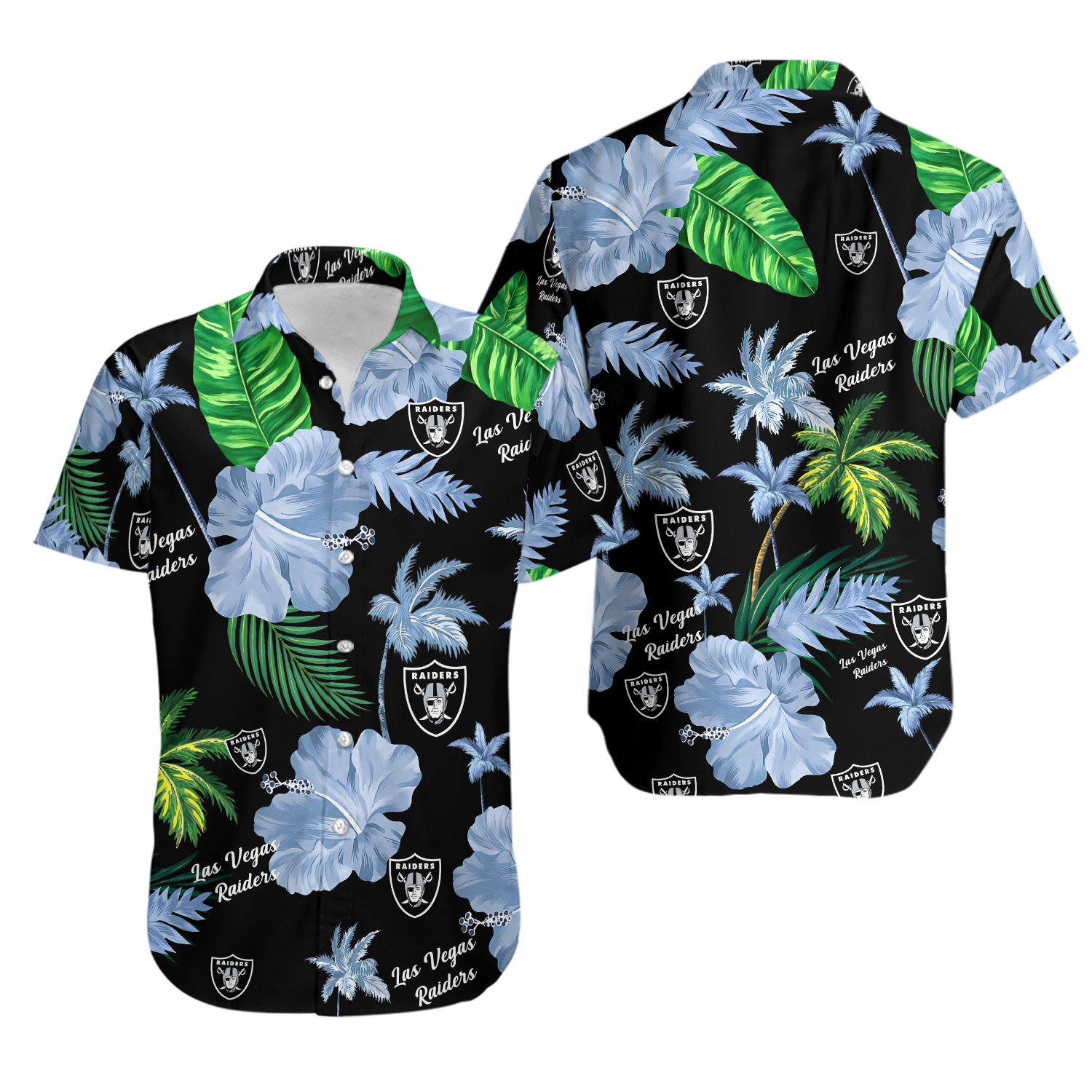 NEW! Raiders Hawaiian shirt, summer gift summer hawaiian shirt aloha Size S-5XL