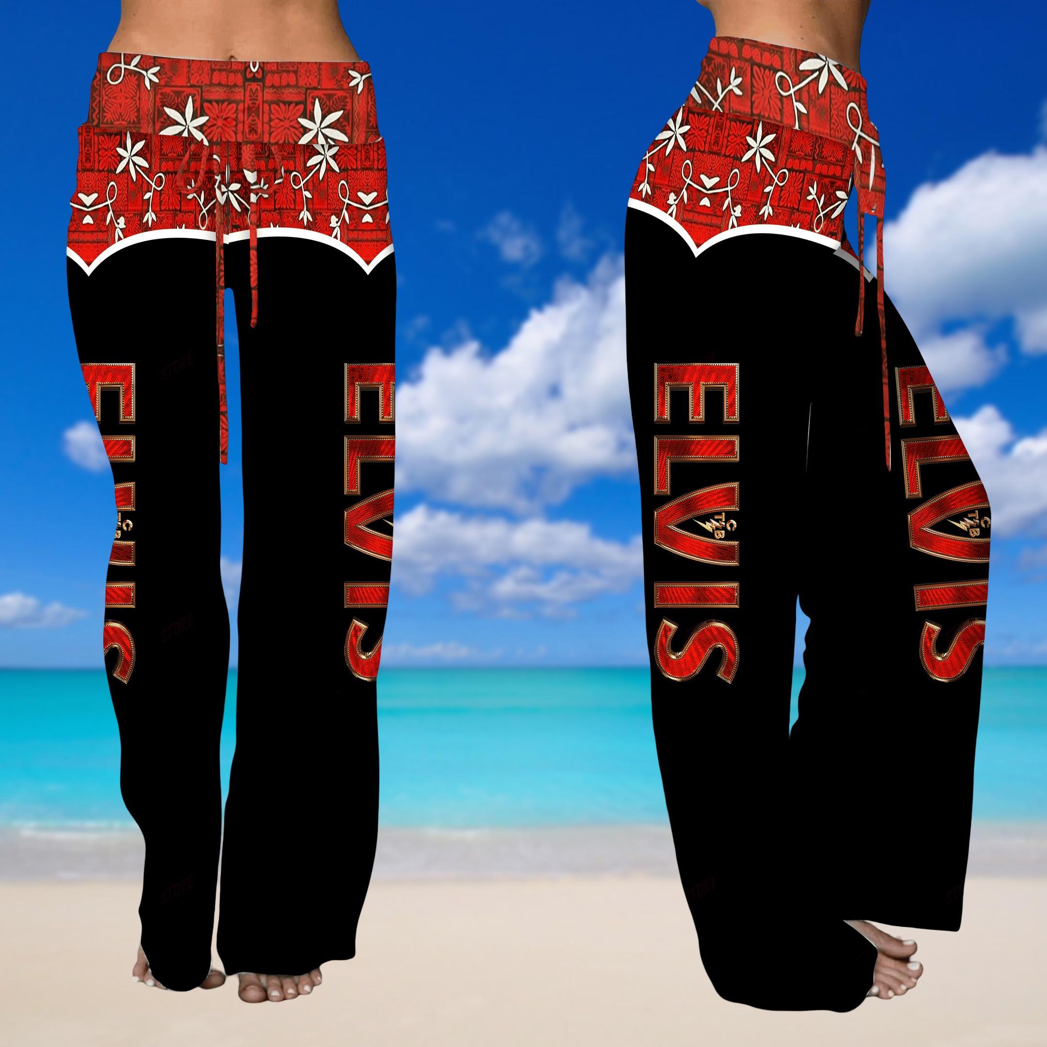 Elvis Presley Women's Leg Trousers, Elvis Pajamas Pants, Elvis Sleepwear, High Waisted Pants, Women Loungewear