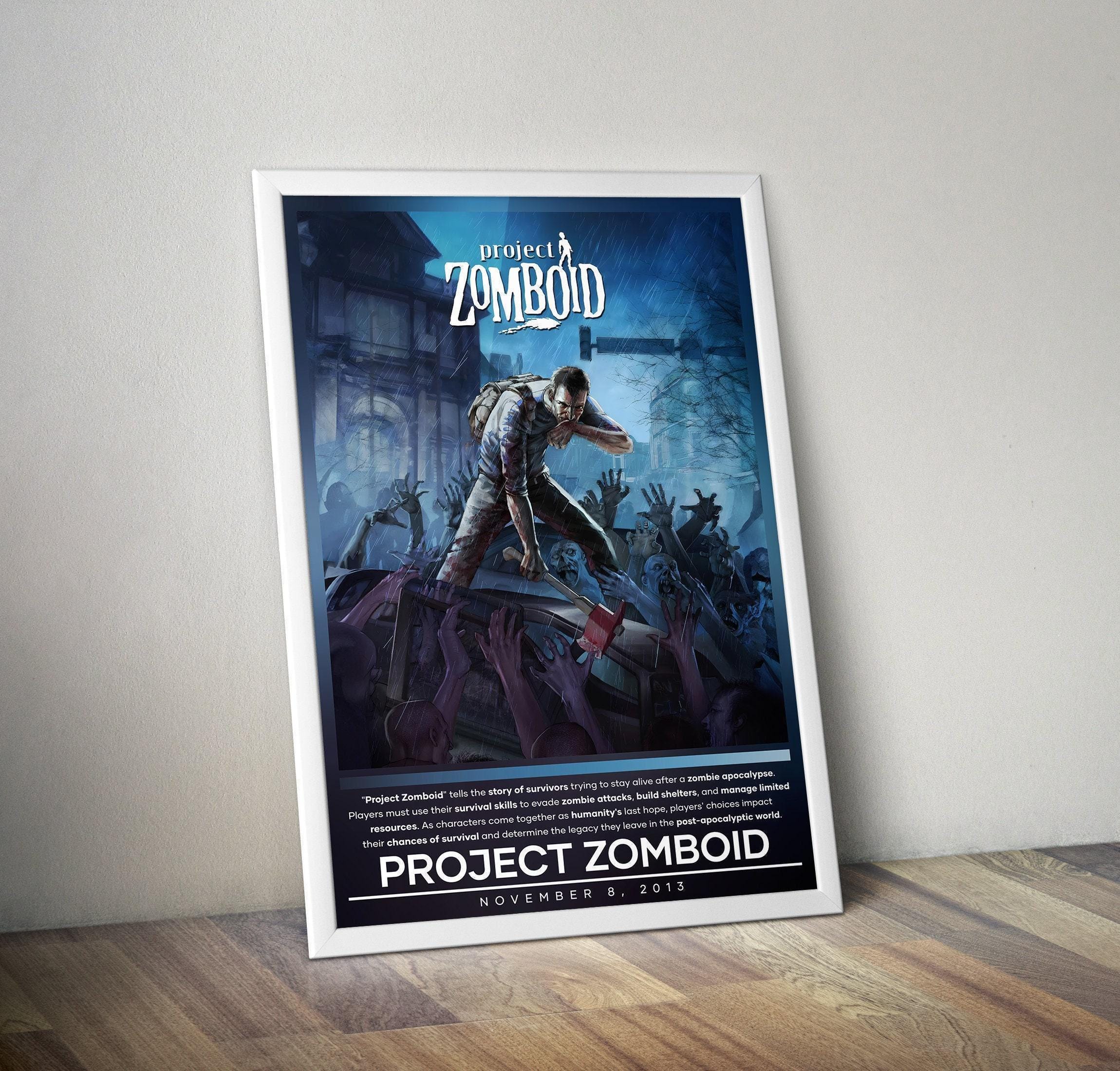 Project Zomboid Poster | Zombie Game | Gaming Posters | Video Game Posters | Wall Decor Posters