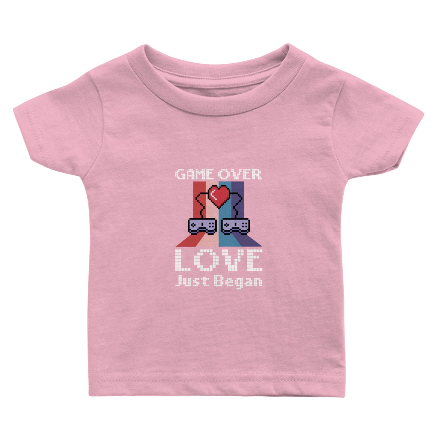 Valentine's Day Gamer Playing Video Game Couples Baby T Shirts