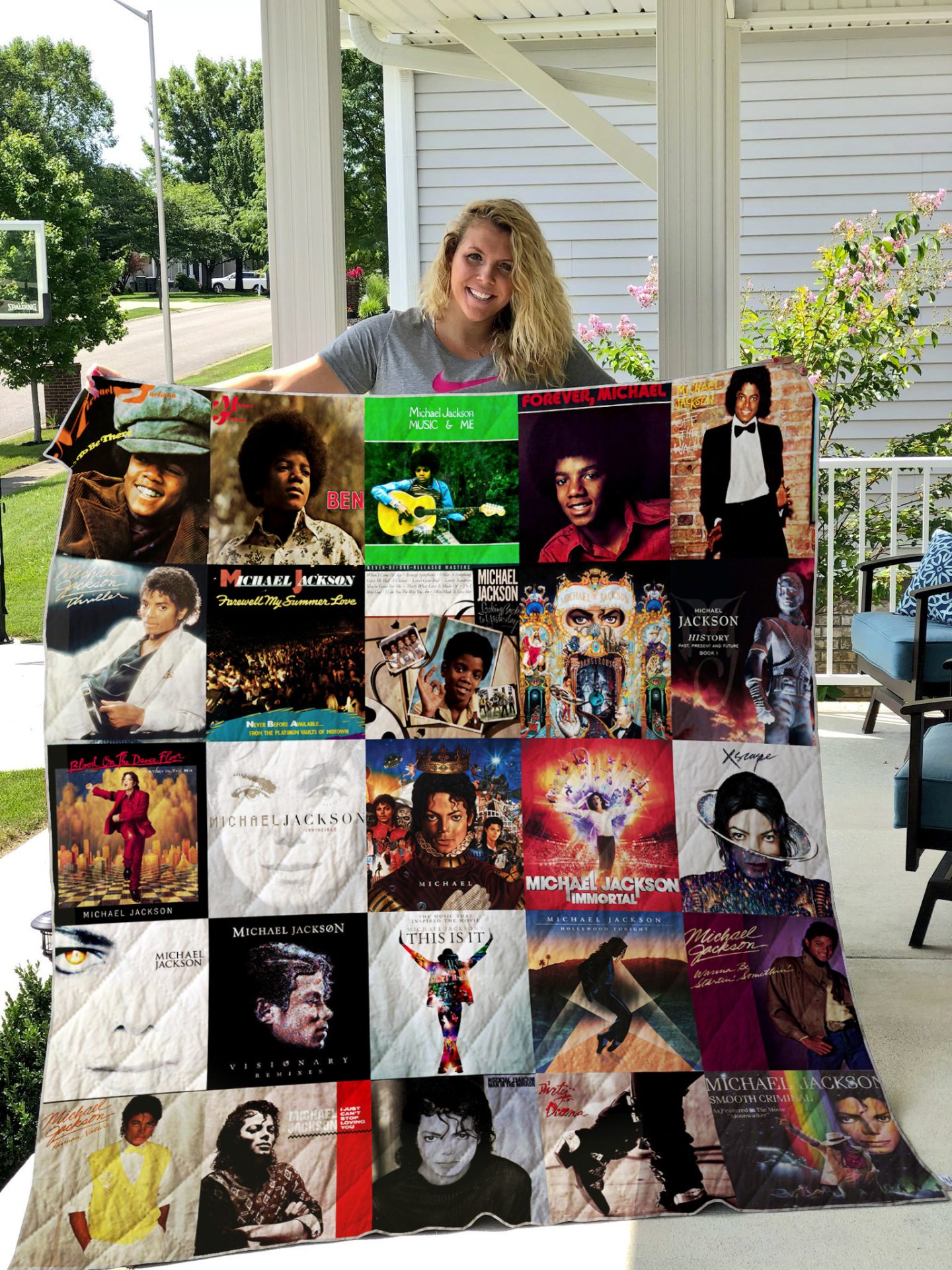 Michael Jackson Album Quilt Blanket