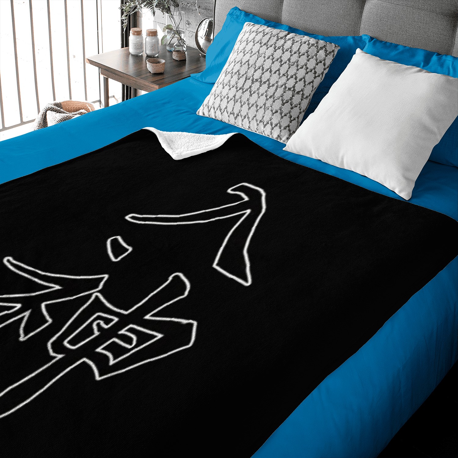 Japan KANJI Caliphraphy Japan Symbol Divine Baby Blankets