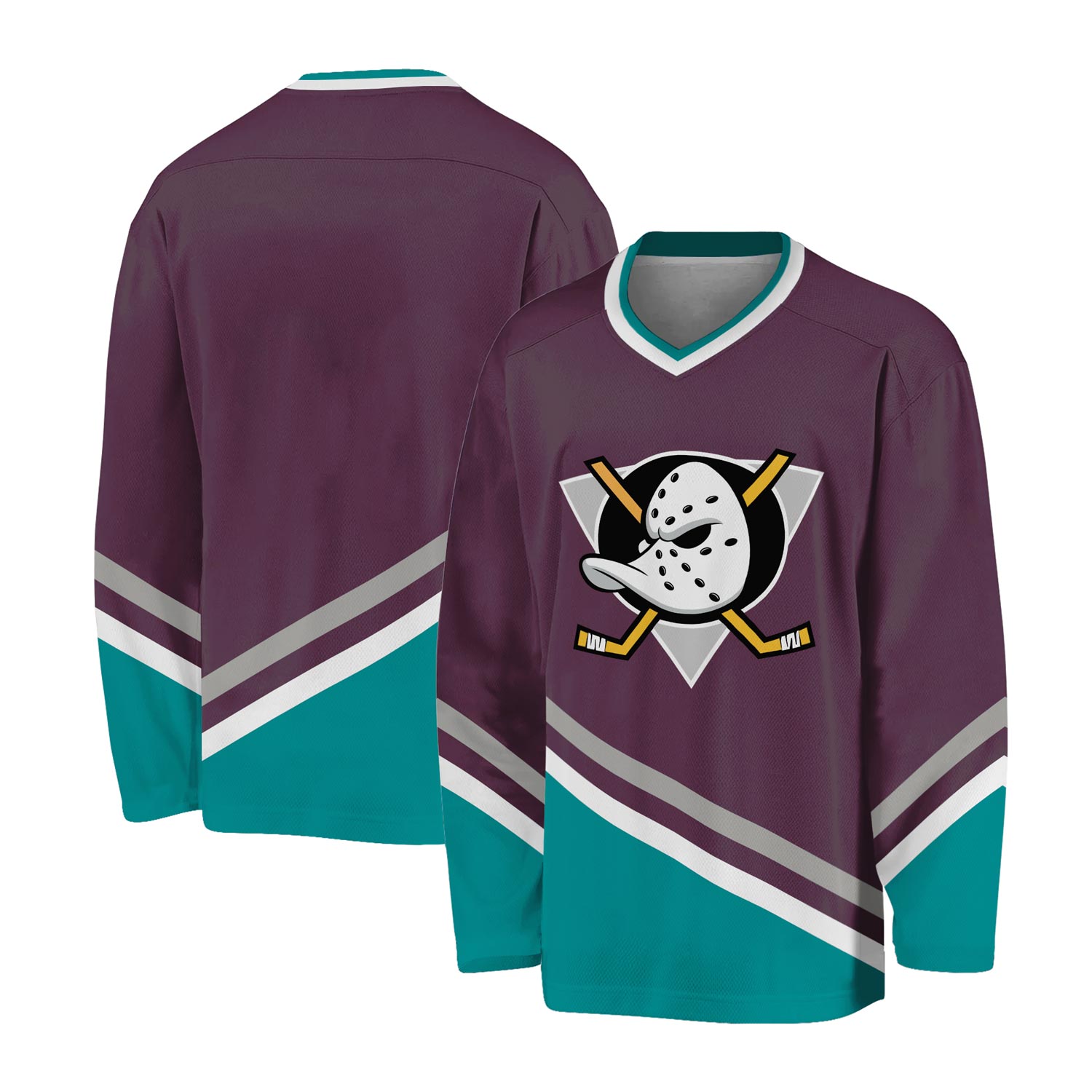 Men's Anaheim Ducks Purple Hockey Jersey