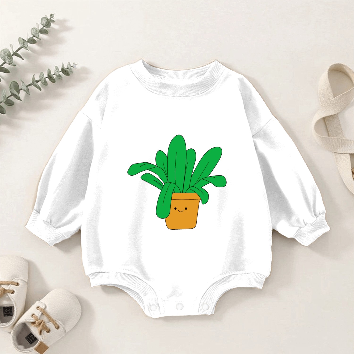 plant Baby Romper Sweatshirts