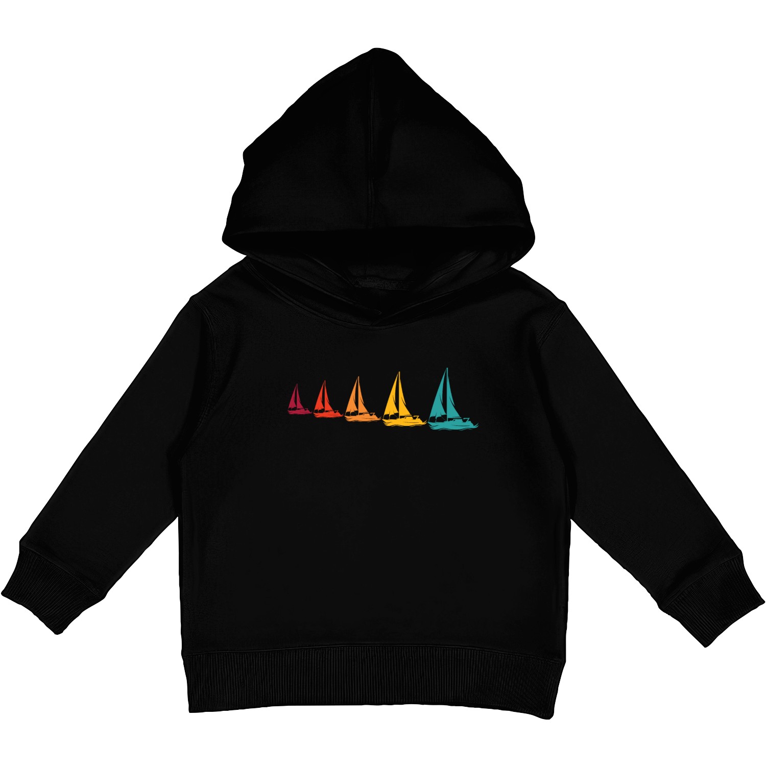 Sailboats Graphic For Sailors Retro Sailing Kids Pullover Hoodies