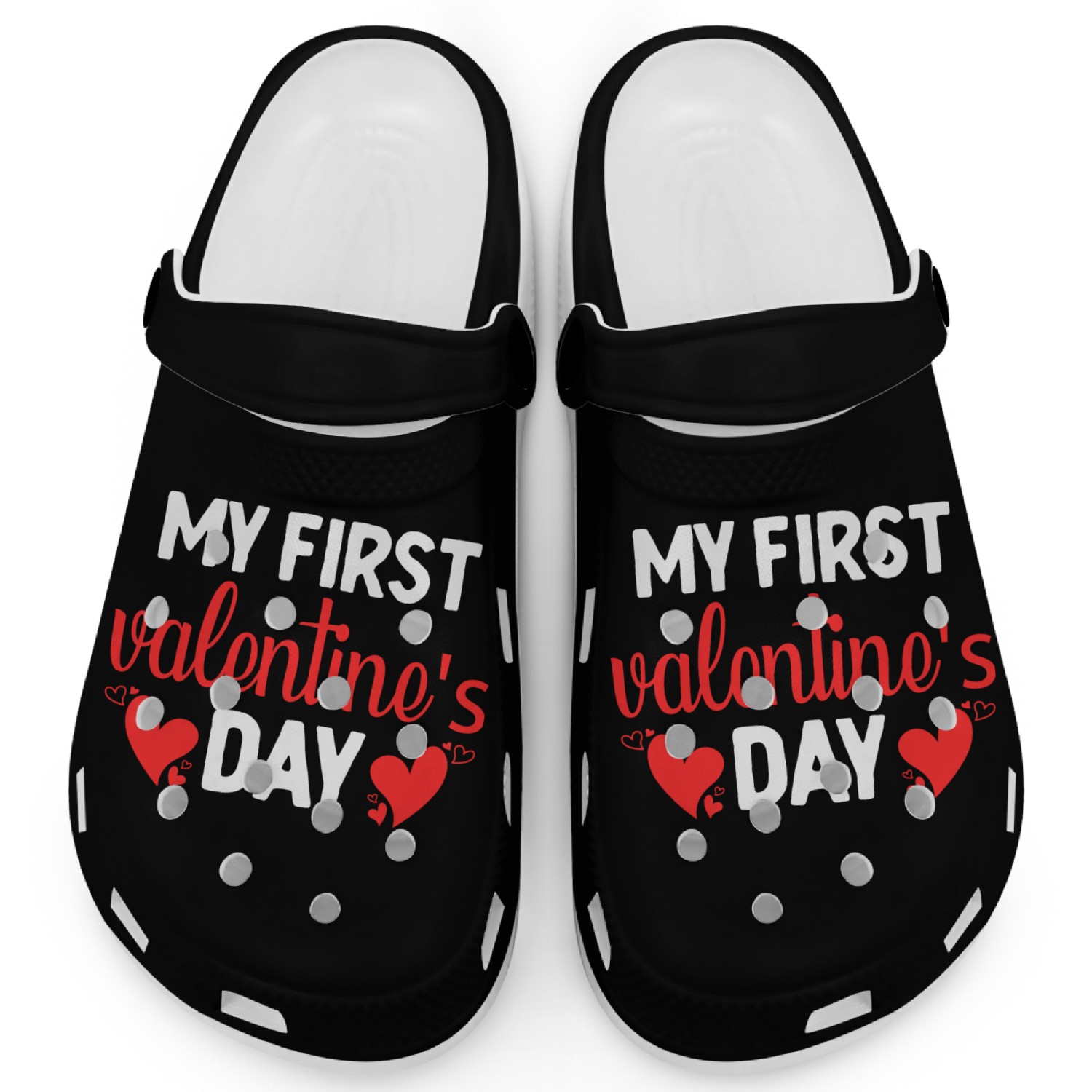 my first valentines day Clogs
