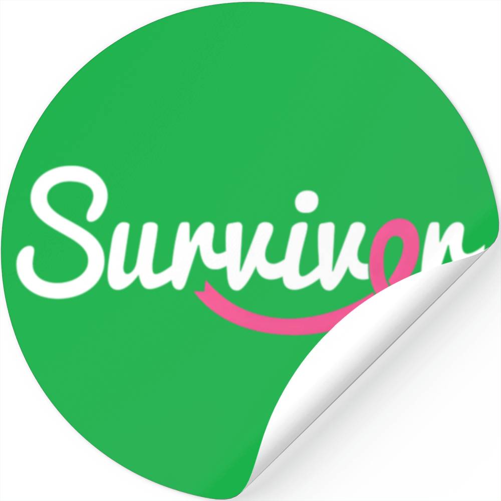 Breast Cancer Survivor K Ribbon Breast Cancer Awar Stickers