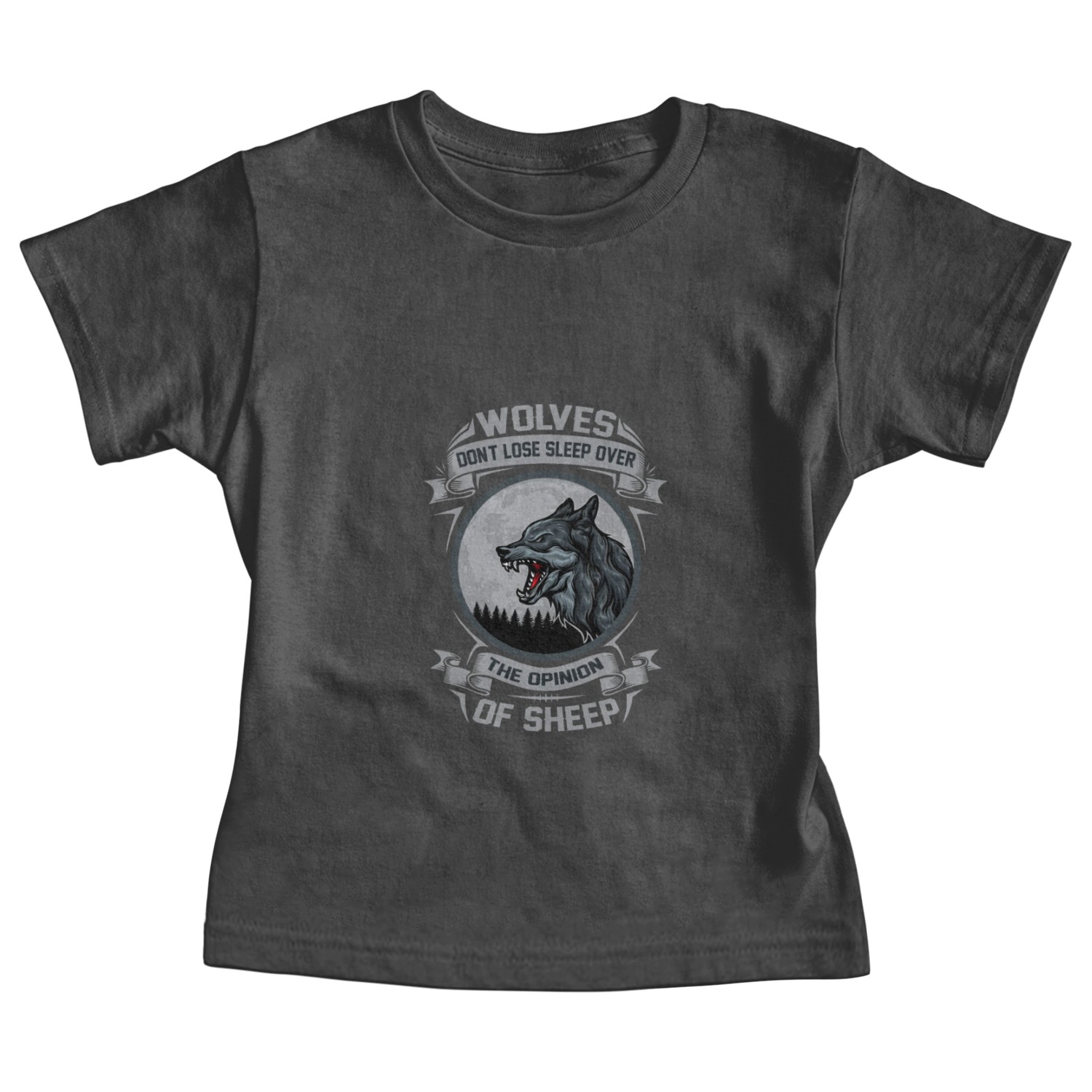 Wolves don t lose sleep over the opinion of Sheep Baby Tees