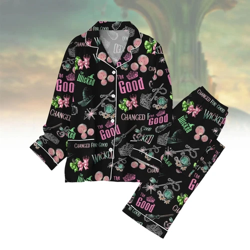 Wicked Pajamas Set, Luxury Silk Pajamas Soft Sleepwear For Women