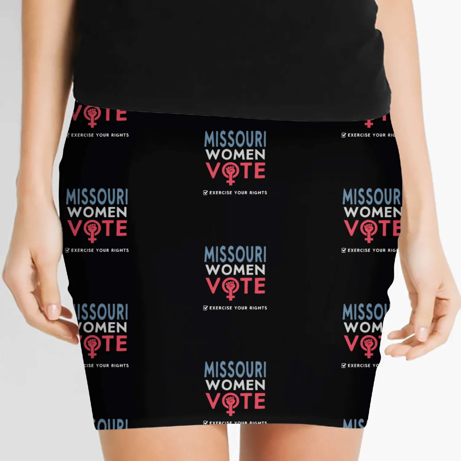 Missouri Women Vote Voter 2022 Election Feminist Women's Mini Skirts