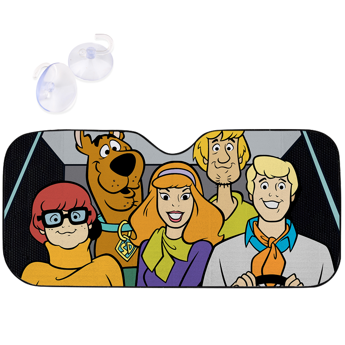 Plasticolor Scooby-Doo Group Accordion Car Sun Shade