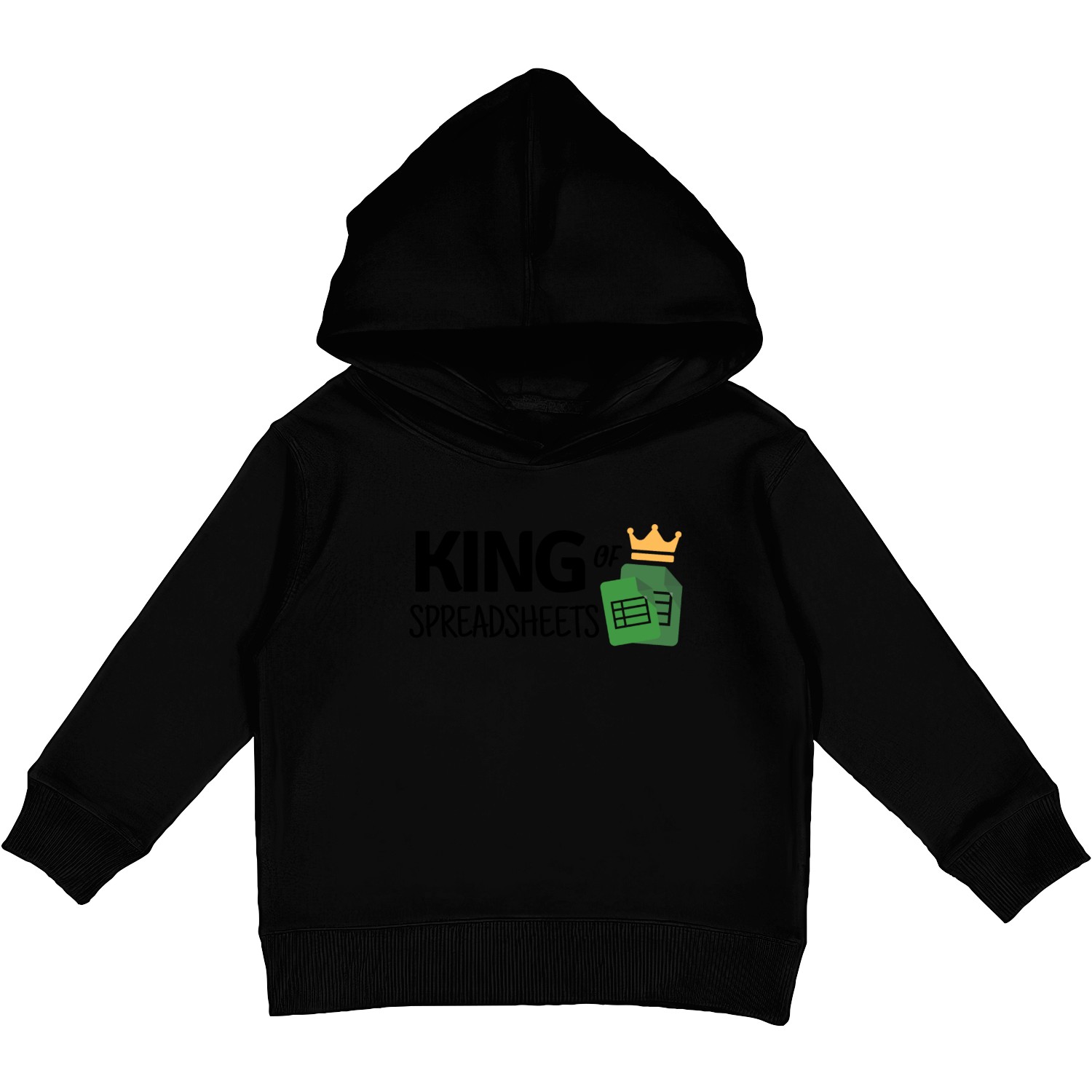 King of Spreadsheets - Excel, Accounting, Sheets Kids Pullover Hoodies