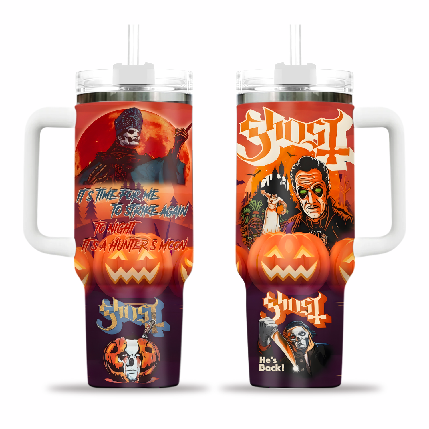 Ghost Rock Band It’s Time For Me To Strike Again Stanley Tumbler 40oz