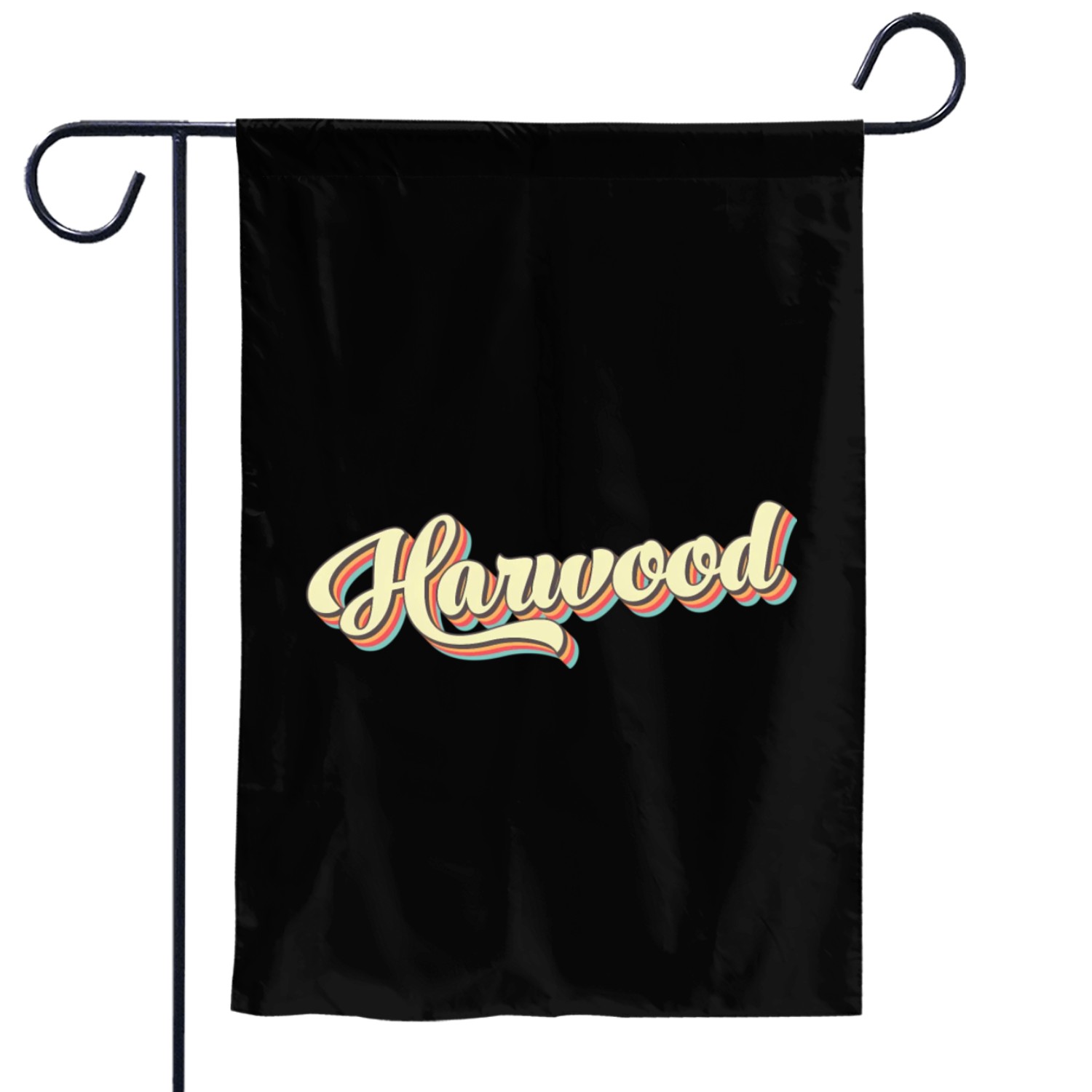 Harwood Baseball Font Garden Flags