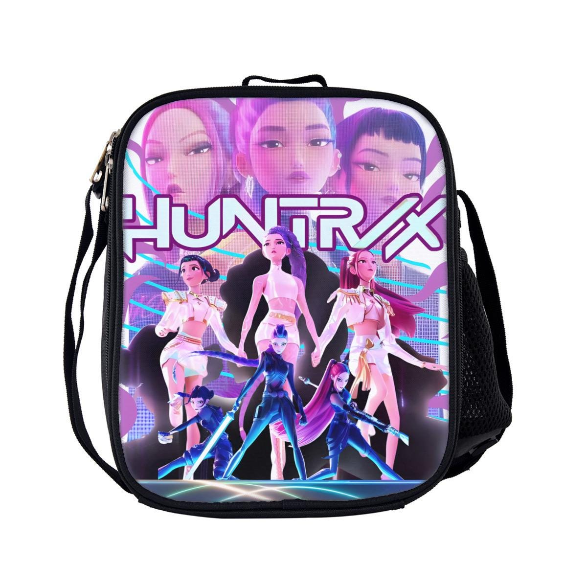 K-Pop Demon Hunters Kids Backpack Set with Lunch Bag and Pencil Case, Neon Girl School & Travel Gift