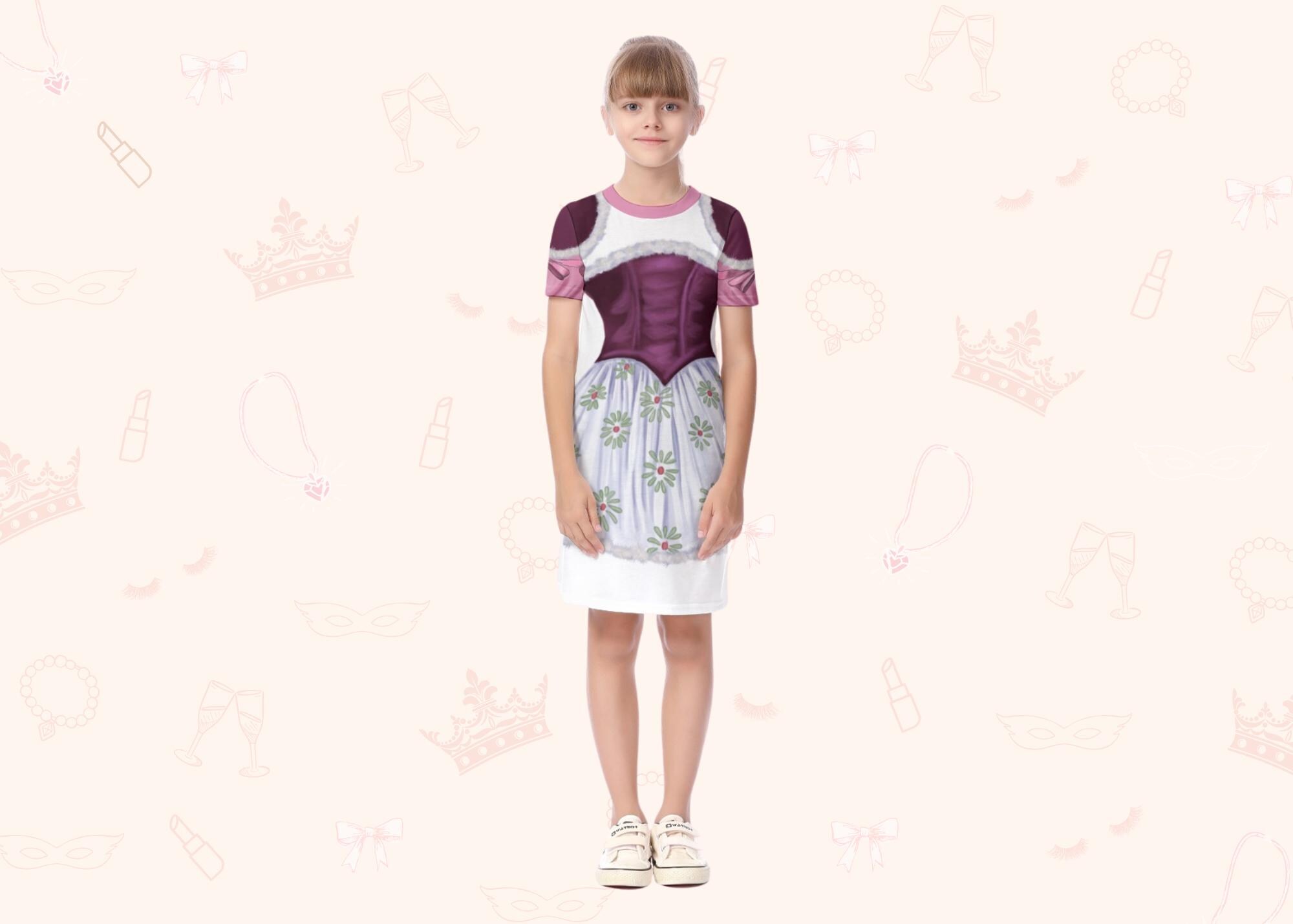 Haunted Ballerina T-Shirt Dress (Kids) | Easy Costume, Fun Loungewear, Unique Gift