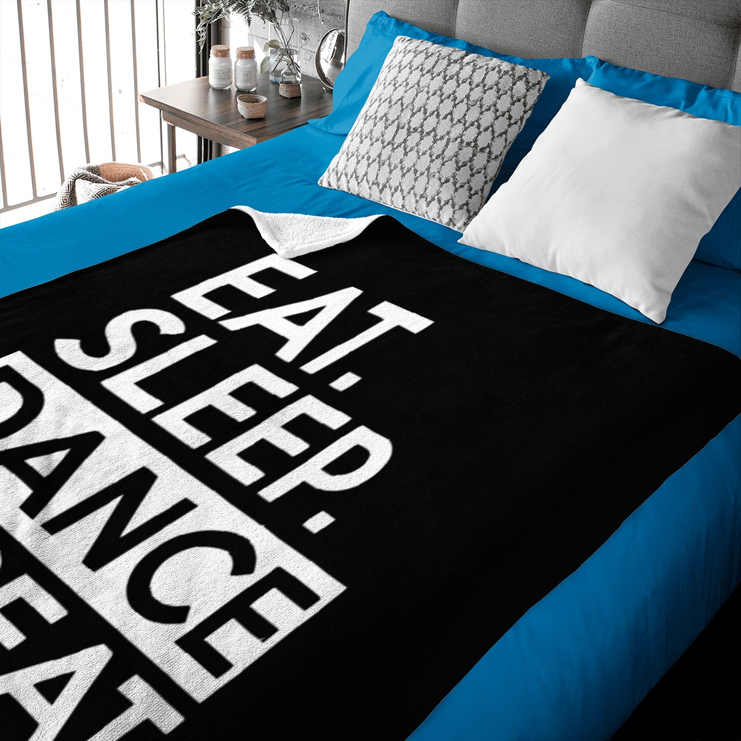 eat sleep dance 1 Baby Blankets