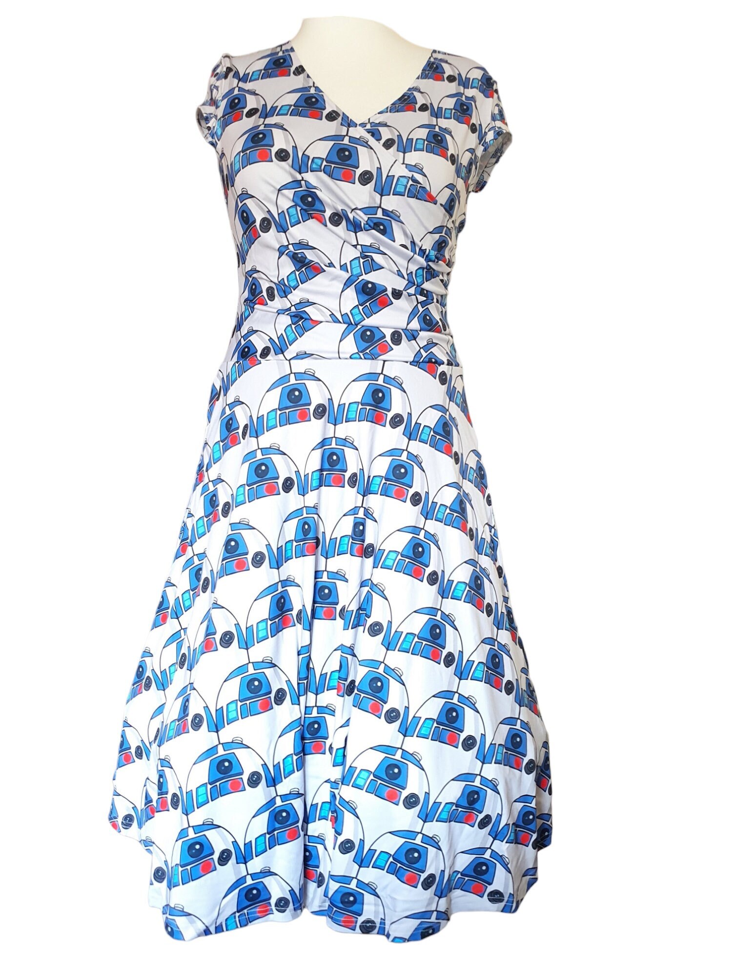 Droid inspired print skater dress-