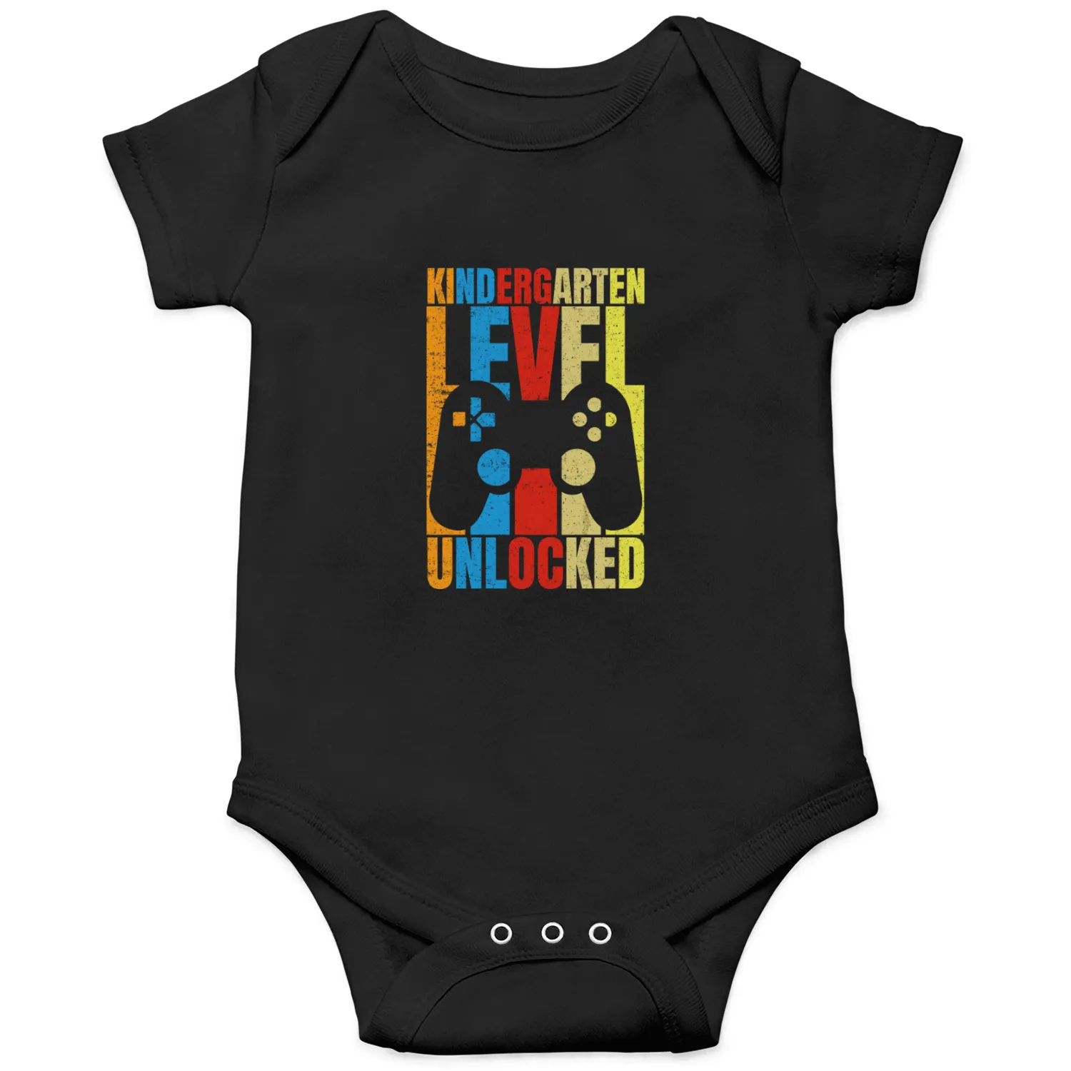 Kindergarten Level Unlocked Retro Vintage Onesies