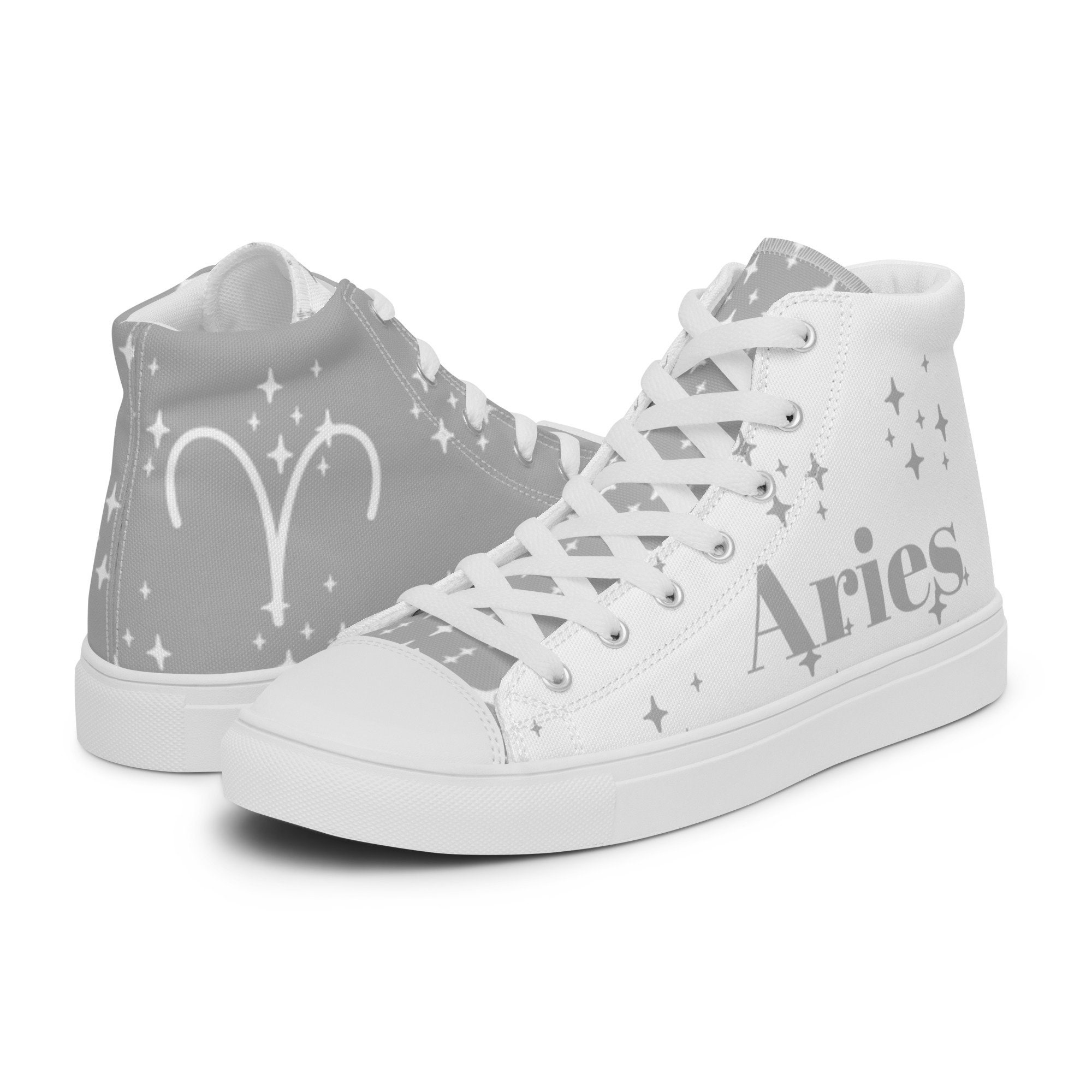 Aries Diamond Mens High Top Canvas Shoes