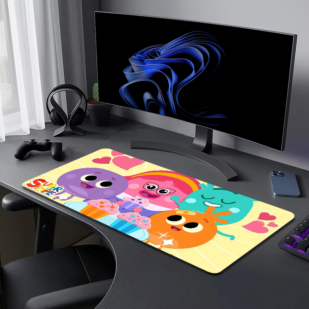 Mouse Cartoon Bumble Pad Large Desk Mat Keyboard PC Non-slip