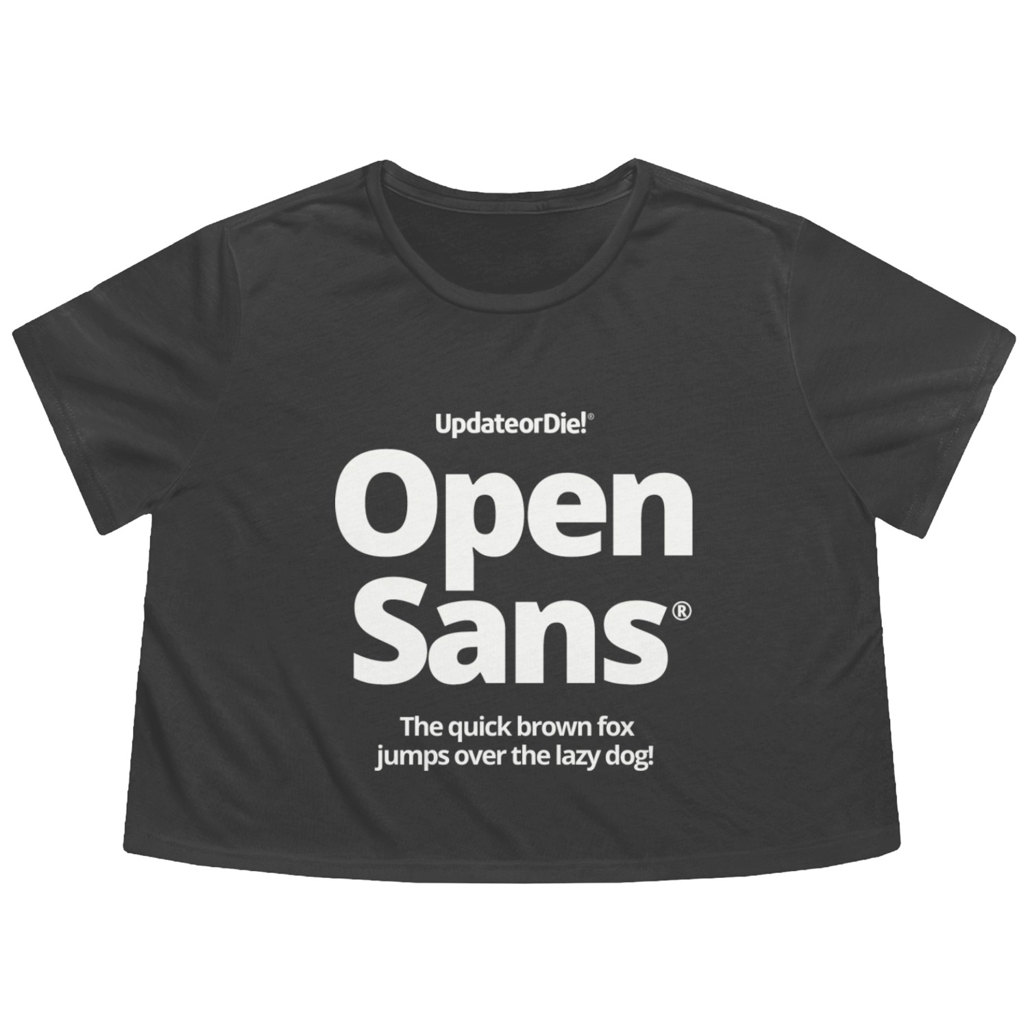 Just My Type: Open Sans Flowy Cropped Tees