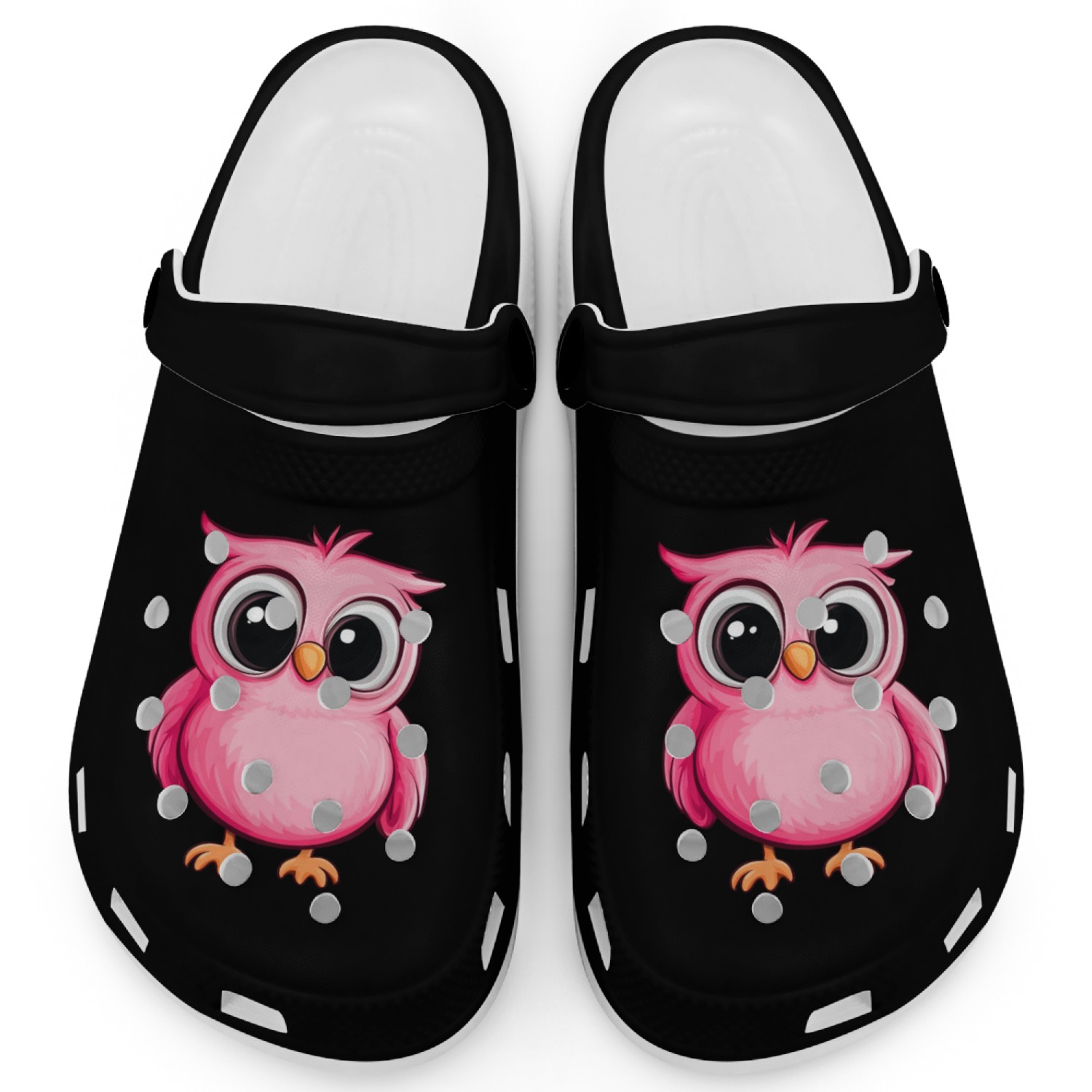 Adorable pink owl Clogs