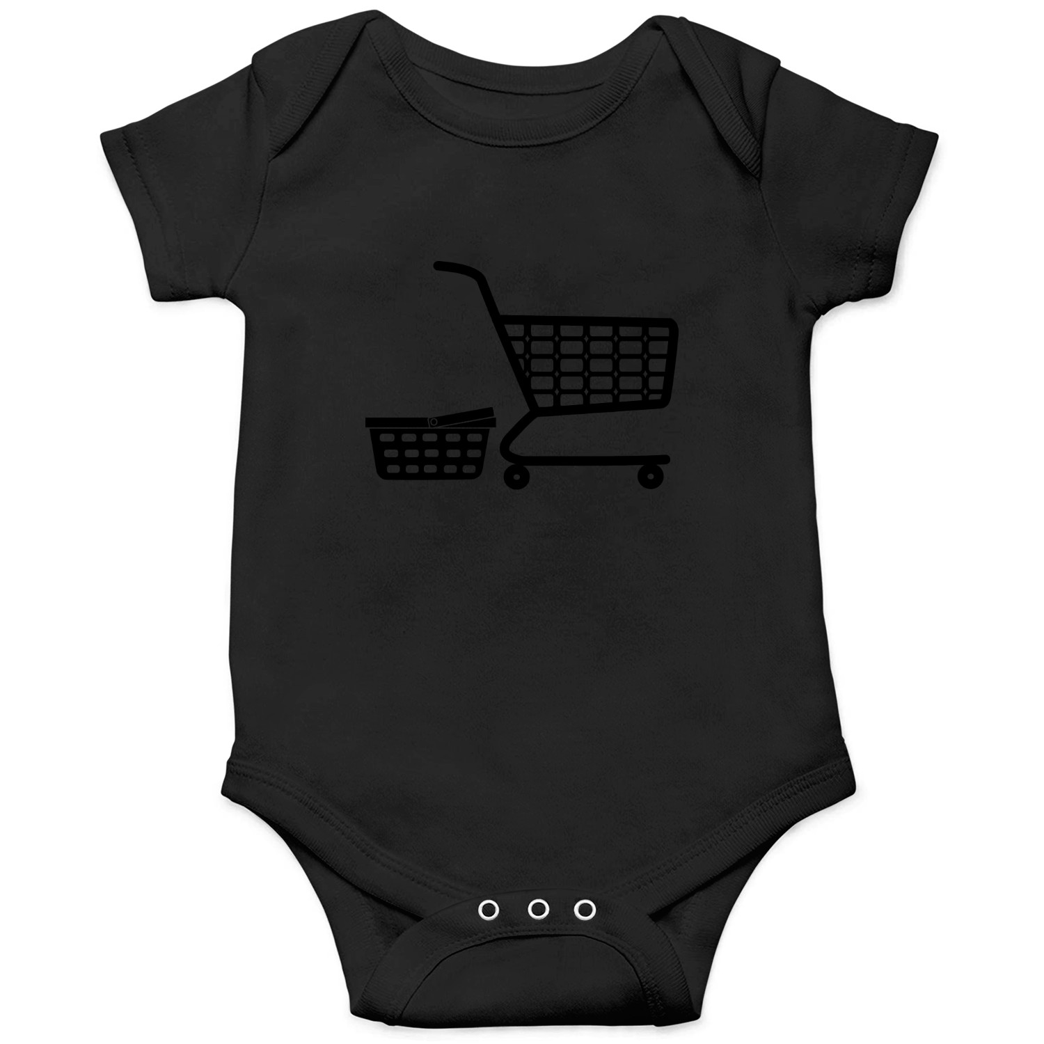 Shopping cart and basket logo for shop or supermar Onesies