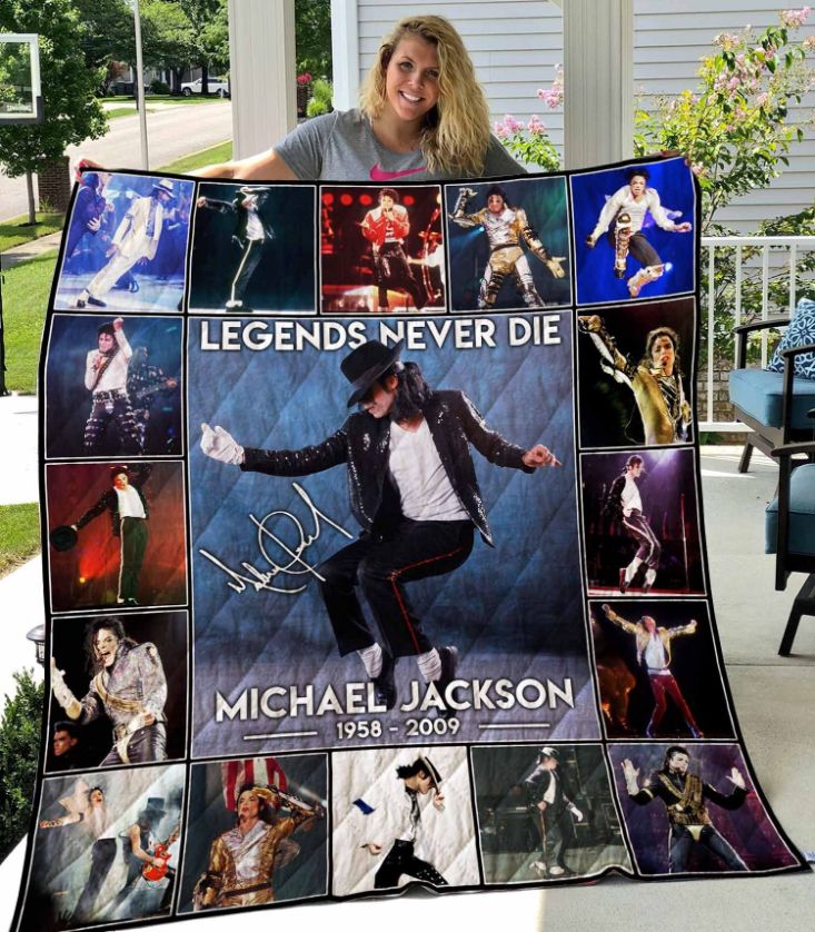 Michael Jackson Legend Never Die Quilt Blanket