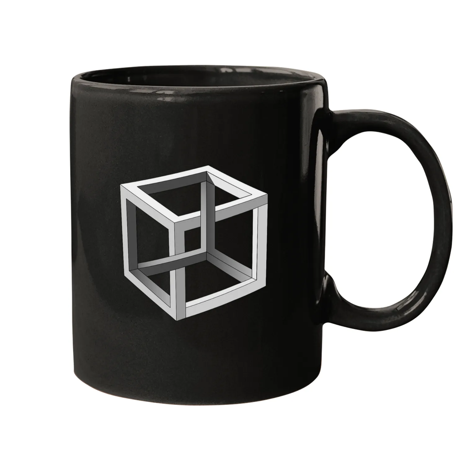 Cube Optical Illusion Necker Cube Architect Optical Illusion Mugs