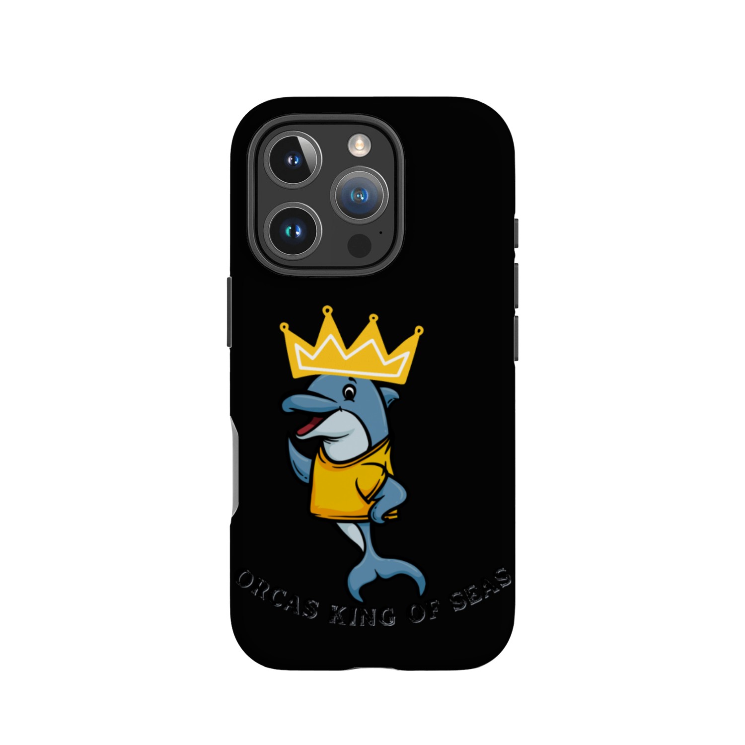 Orcas king of sea IPhone Cases