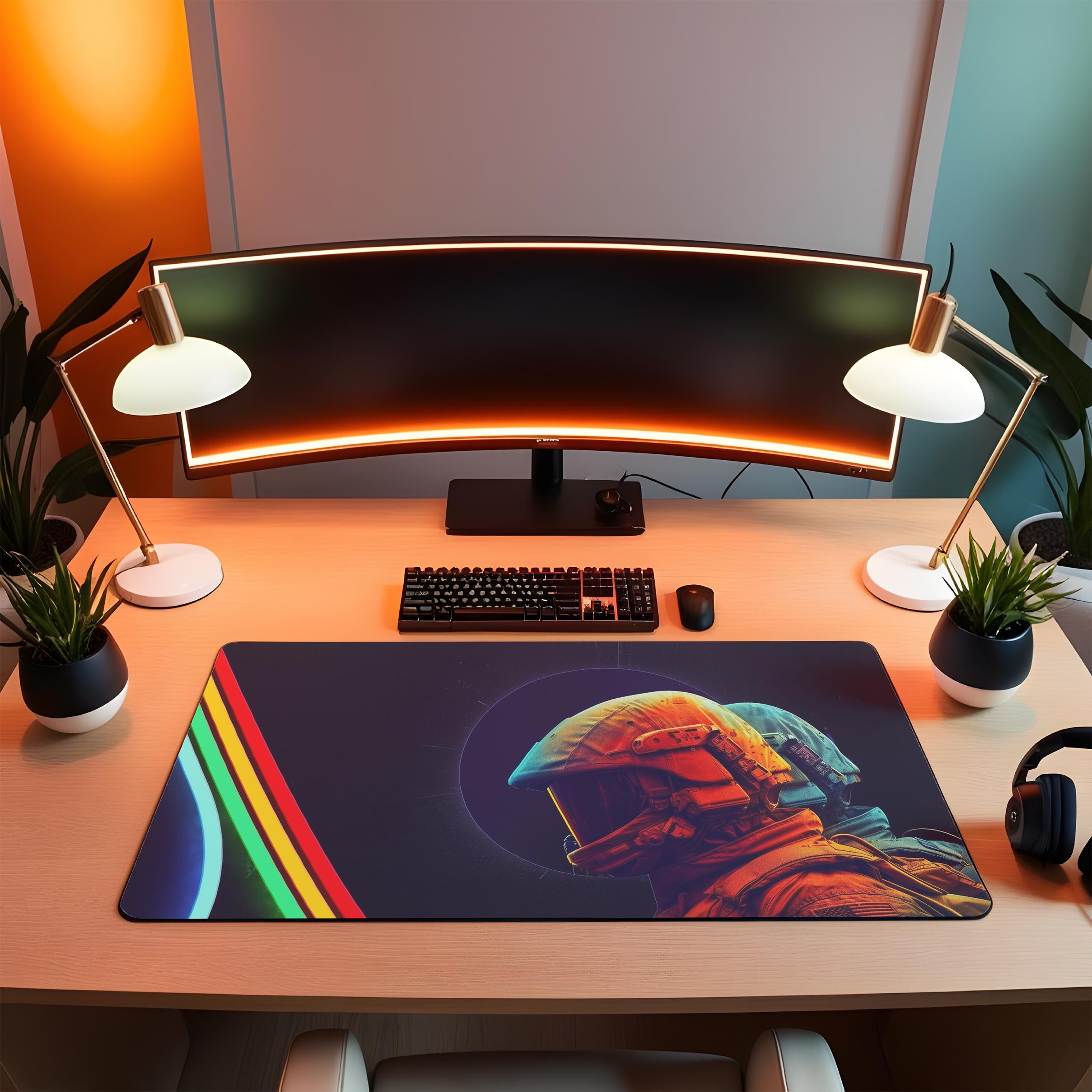 ARC Raiders Inspired Sci Fi Gaming Mouse Pad Large Desk Mat