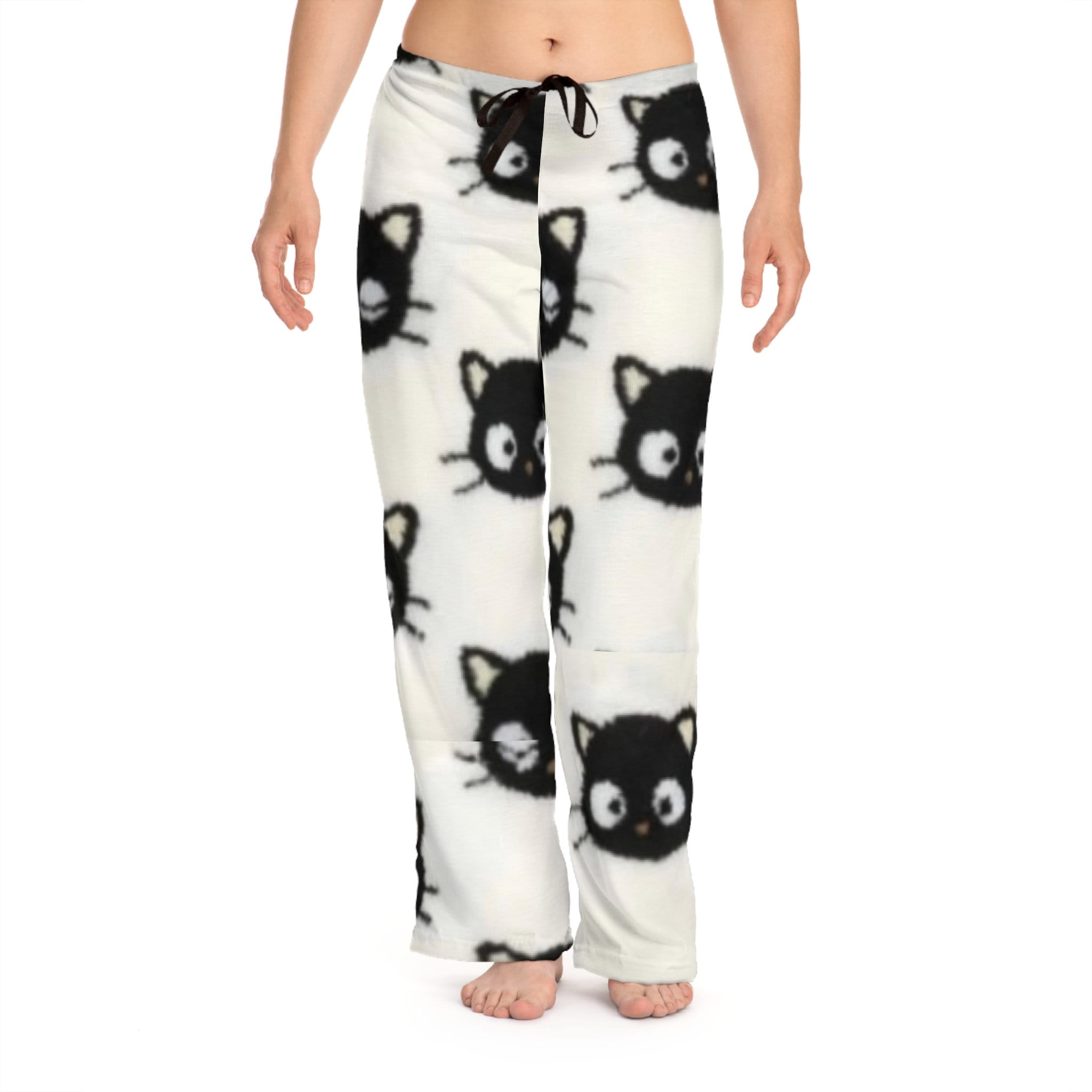 Retro Chococat love cream hearts valentine Kitty Pajama Pants Lounge Cozy Holiday Sleep distressed Gift